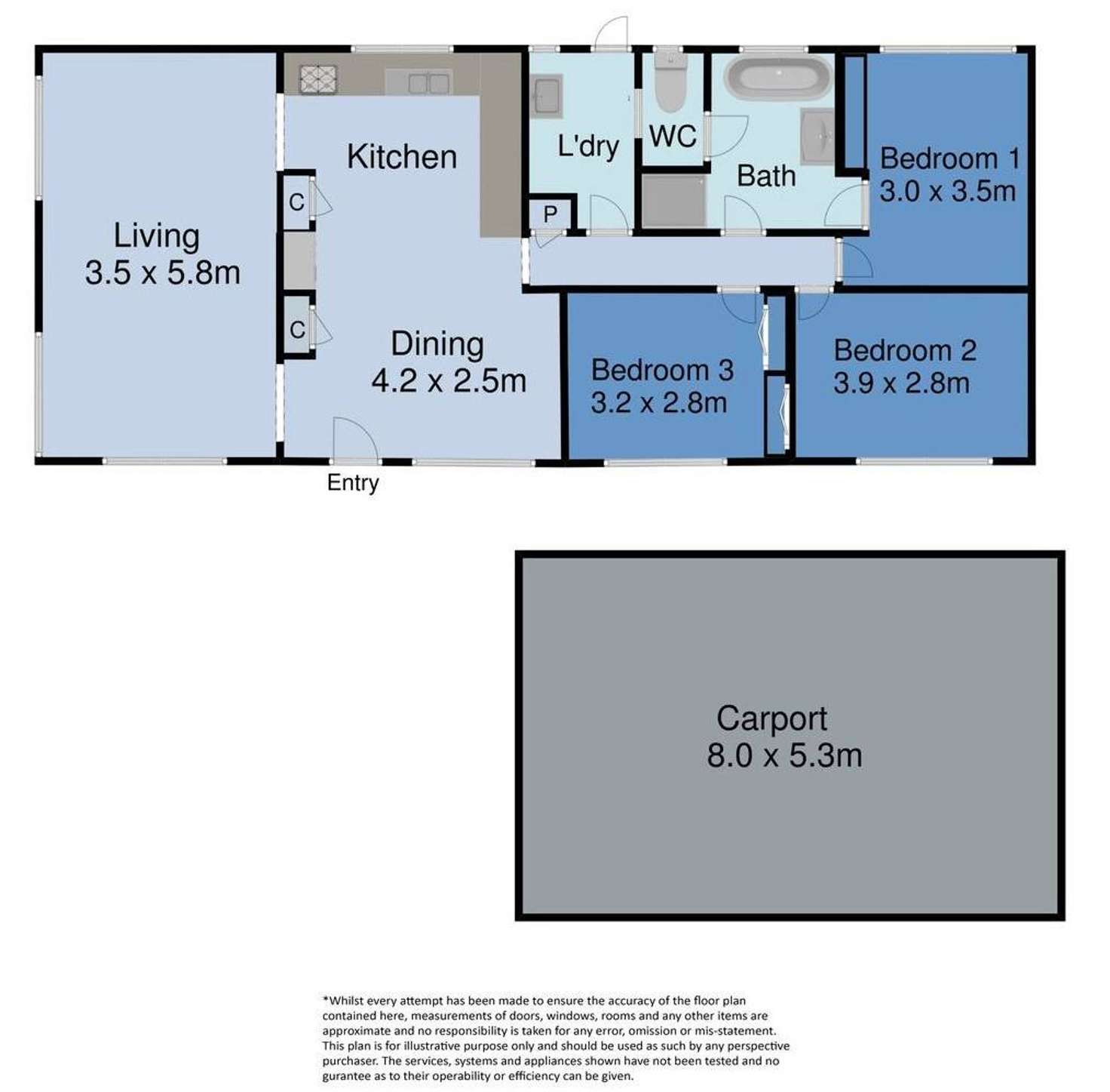 Floorplan of Homely house listing, 41 Fairfax Circuit, Albanvale VIC 3021