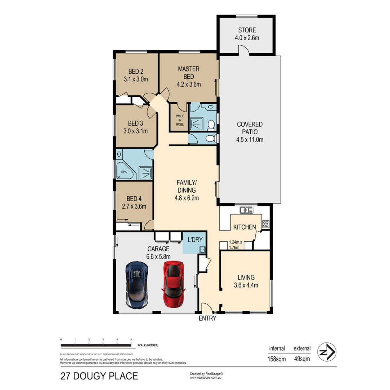 Floorplan of Homely house listing, 27 Dougy Place, Bellbowrie QLD 4070