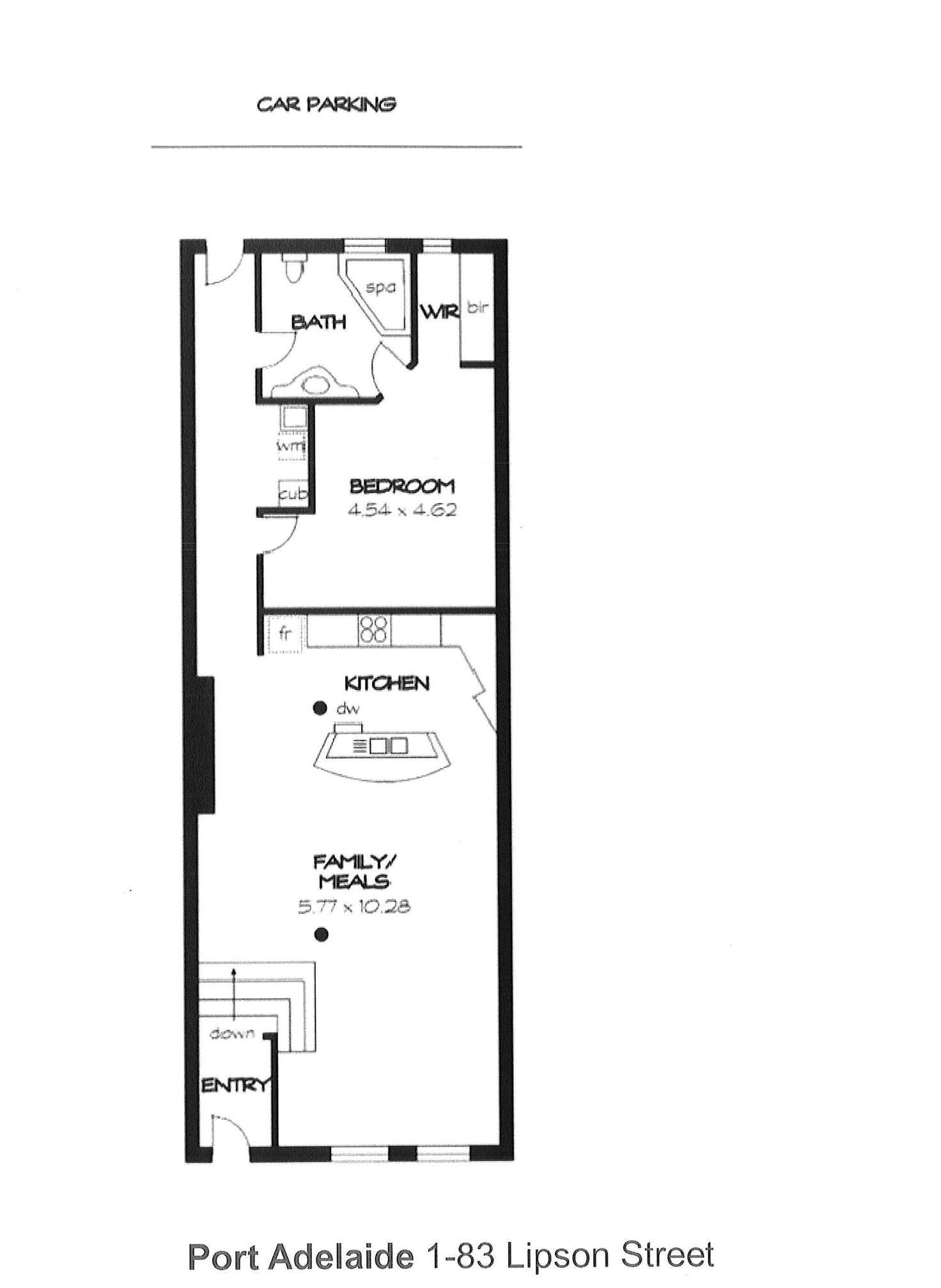 Floorplan of Homely apartment listing, 1/83 Lipson Street, Port Adelaide SA 5015