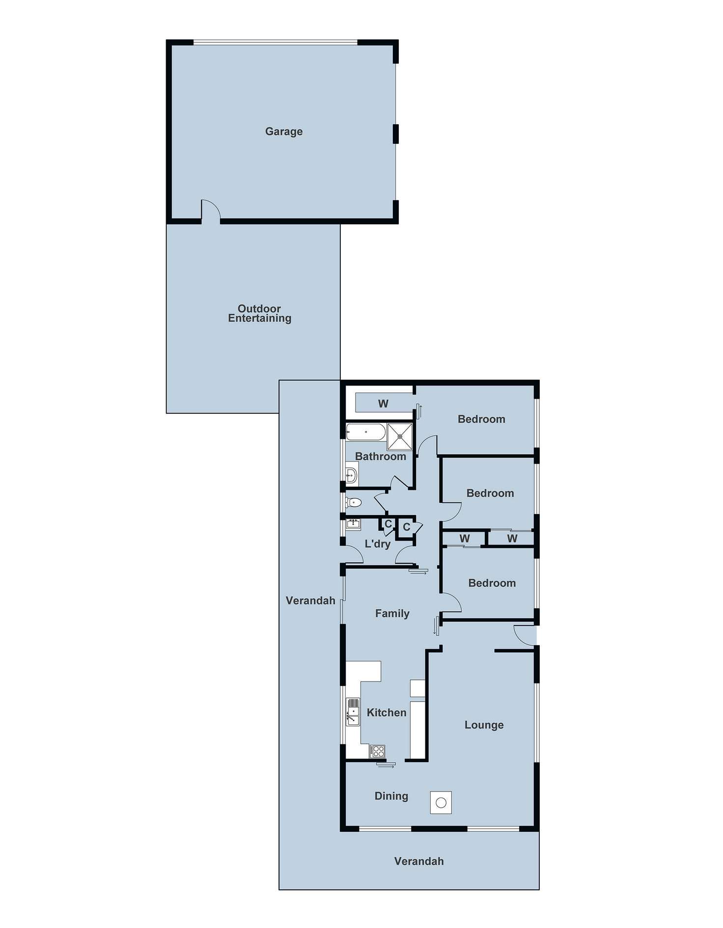 Floorplan of Homely house listing, 9 Barkly Street, Dunolly VIC 3472