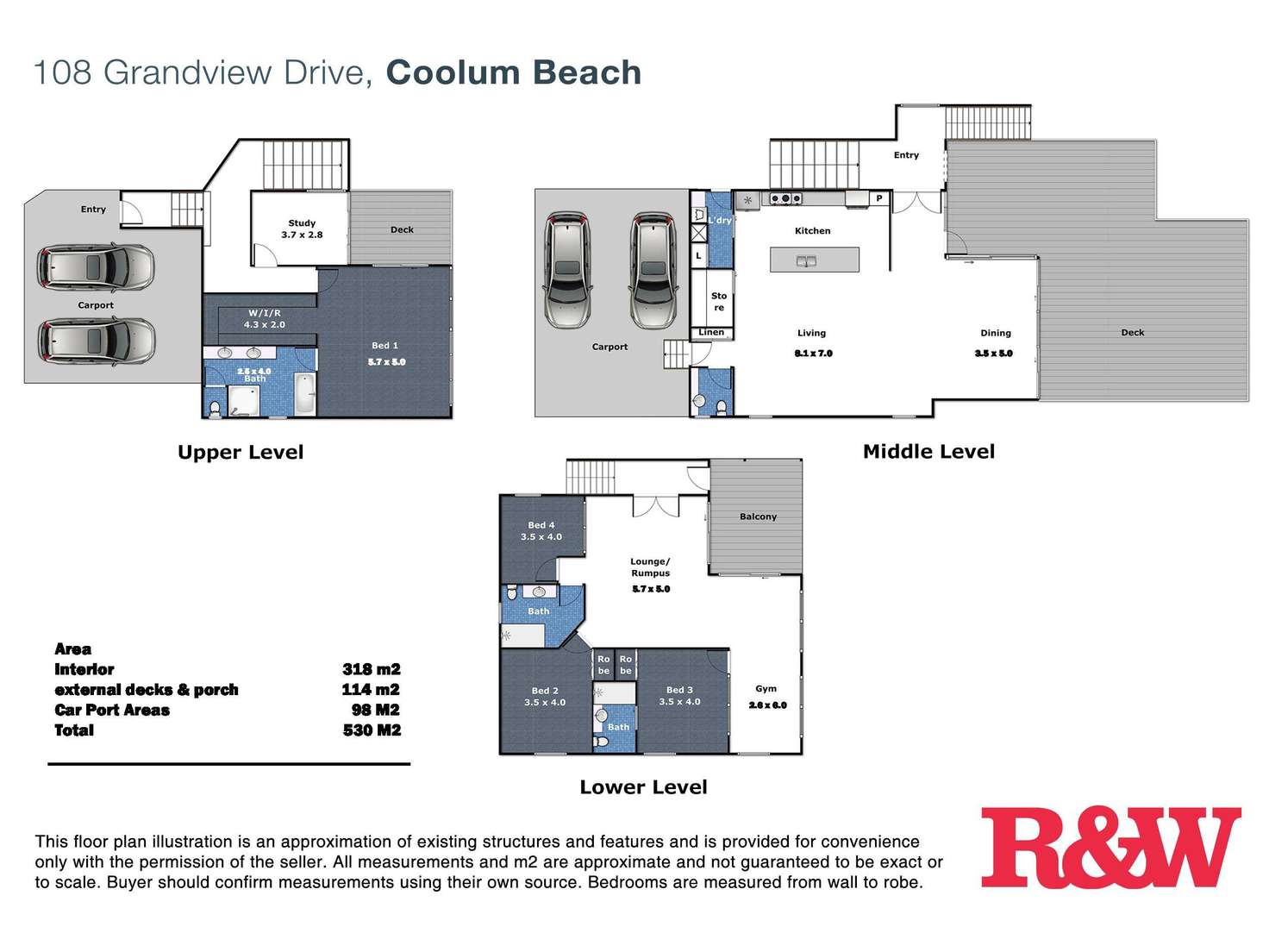 Floorplan of Homely house listing, 108 Grandview Drive, Coolum Beach QLD 4573