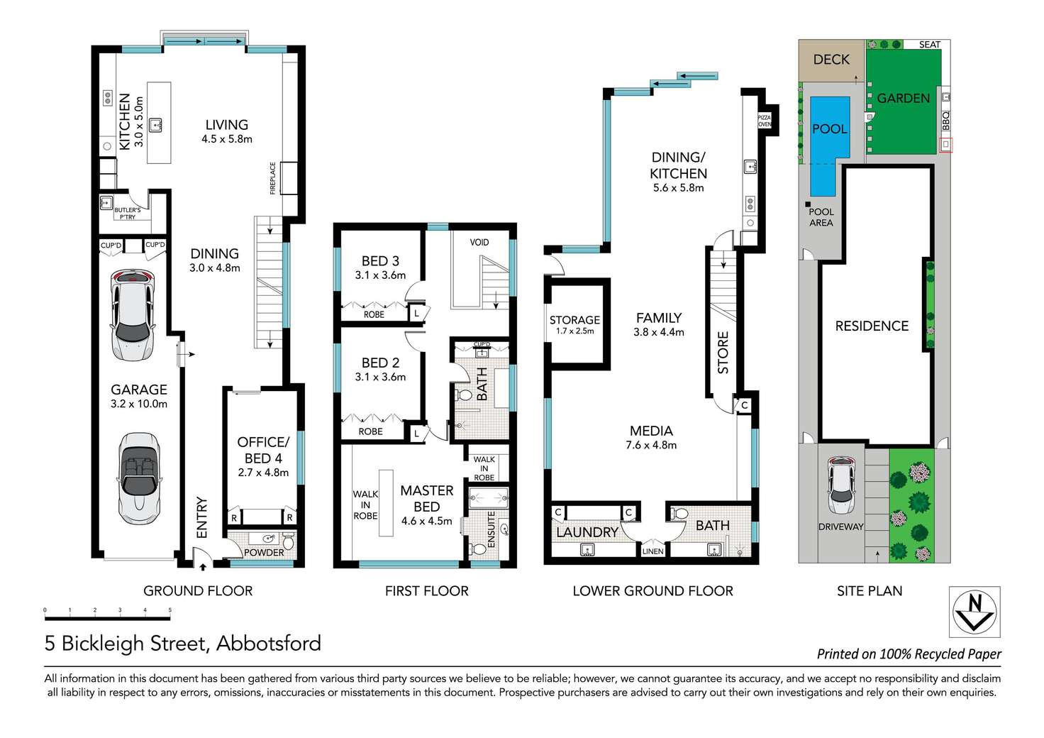 Floorplan of Homely house listing, 5 Bickleigh Street, Abbotsford NSW 2046