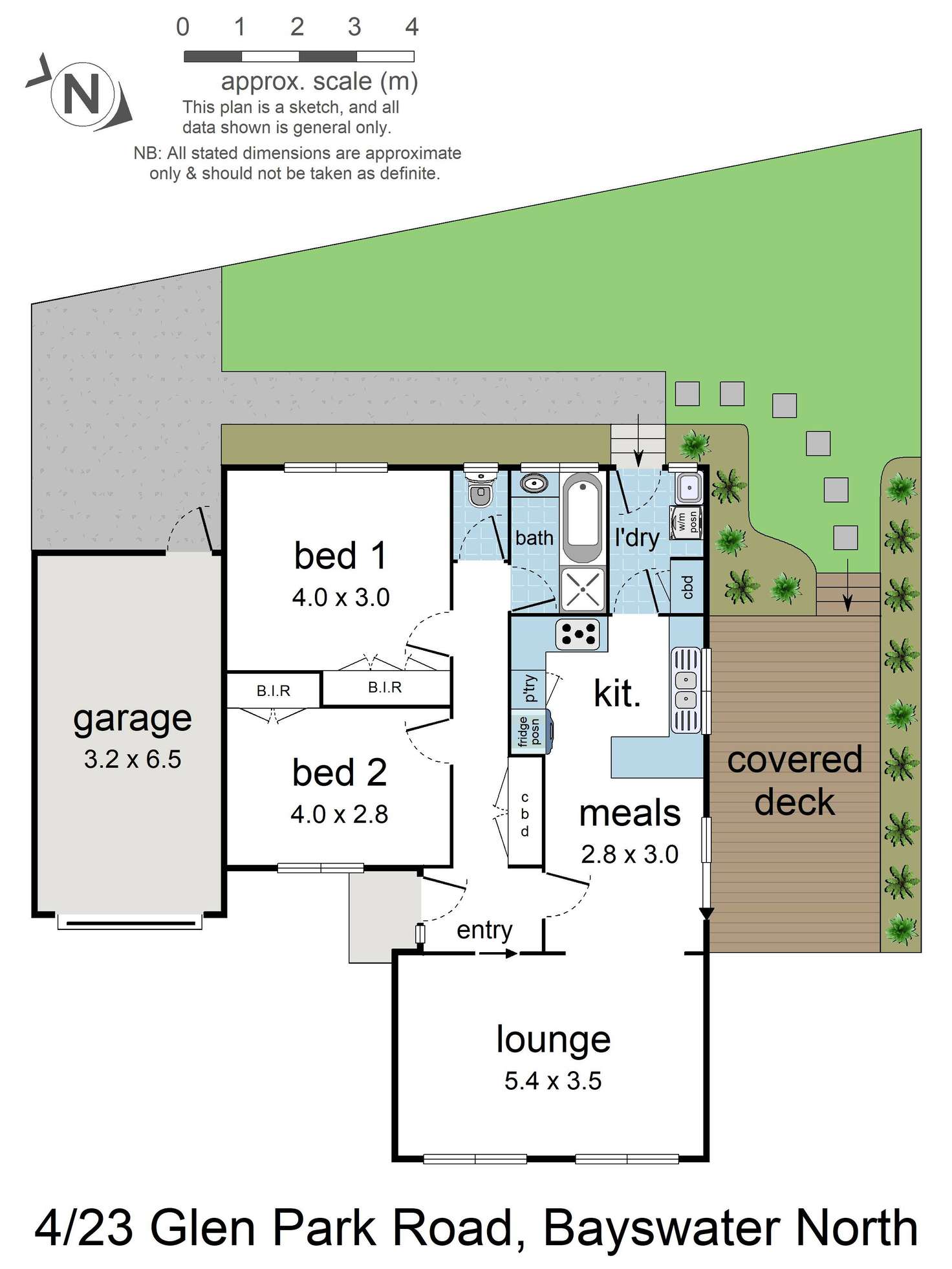 Floorplan of Homely unit listing, 4/23 Glen Park Road, Bayswater North VIC 3153