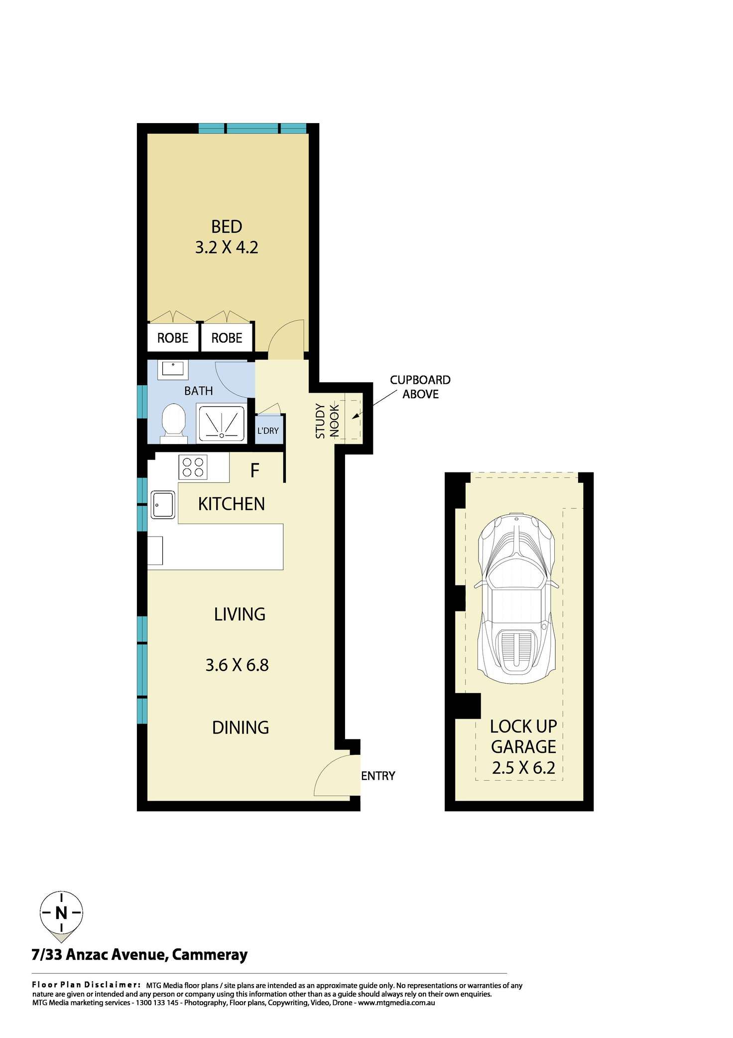 Floorplan of Homely apartment listing, 7/33 Anzac Avenue, Cammeray NSW 2062