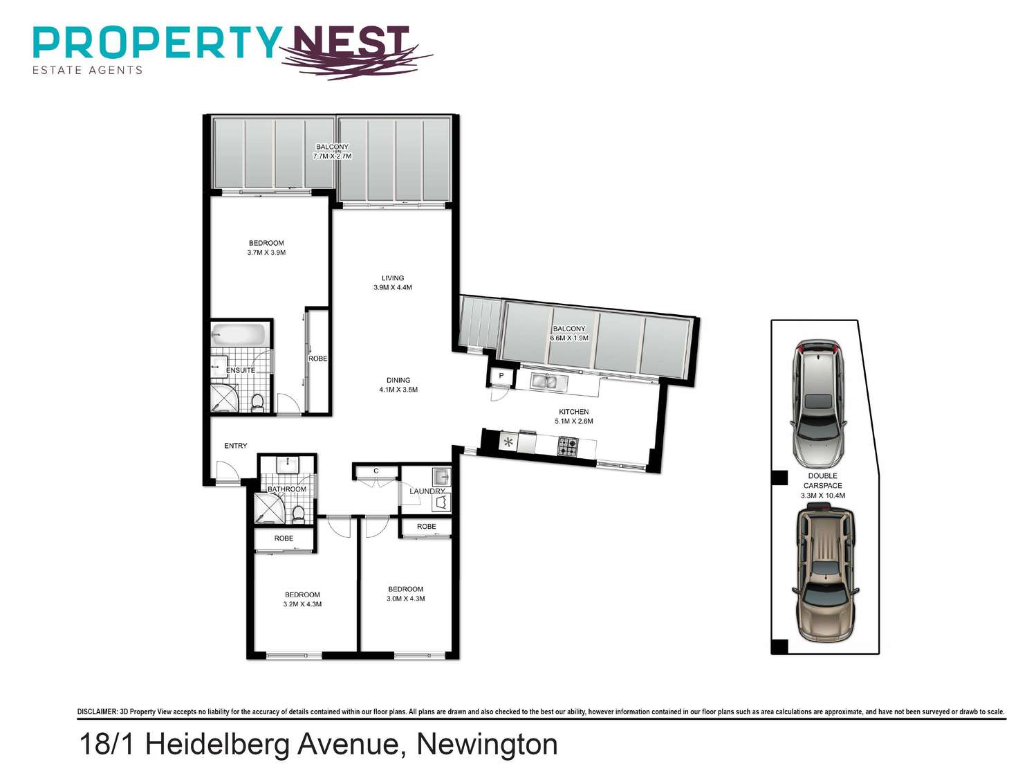 Floorplan of Homely apartment listing, 18/1 Heidelberg Avenue, Newington NSW 2127