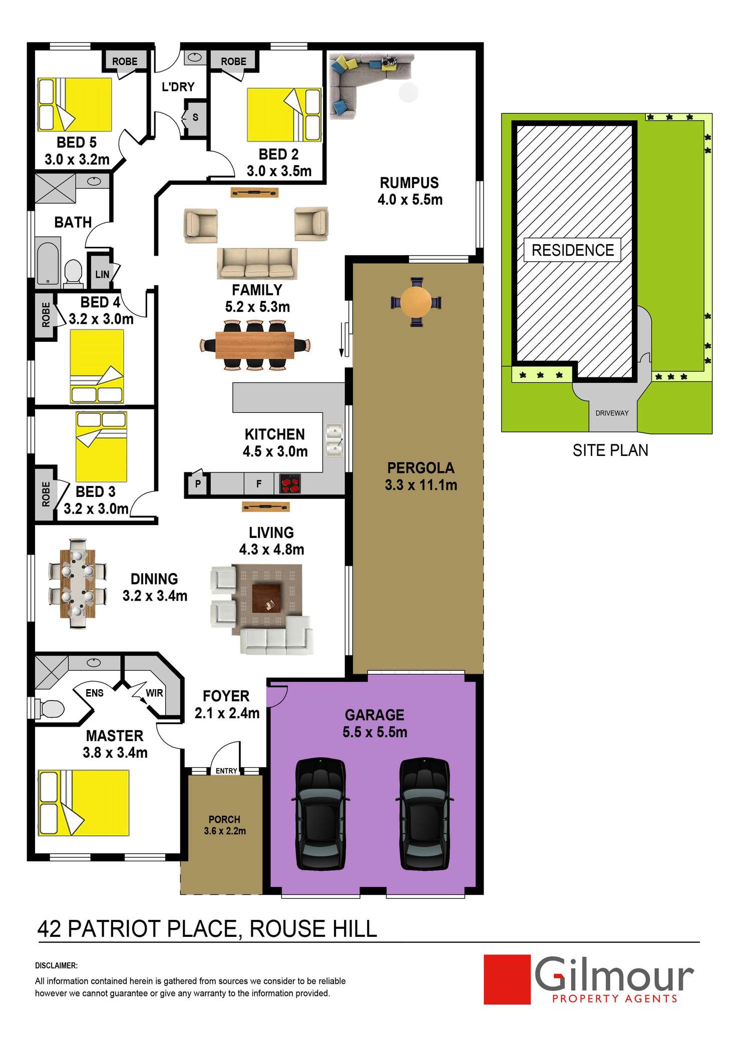 Floorplan of Homely house listing, 42 Patriot Place, Rouse Hill NSW 2155