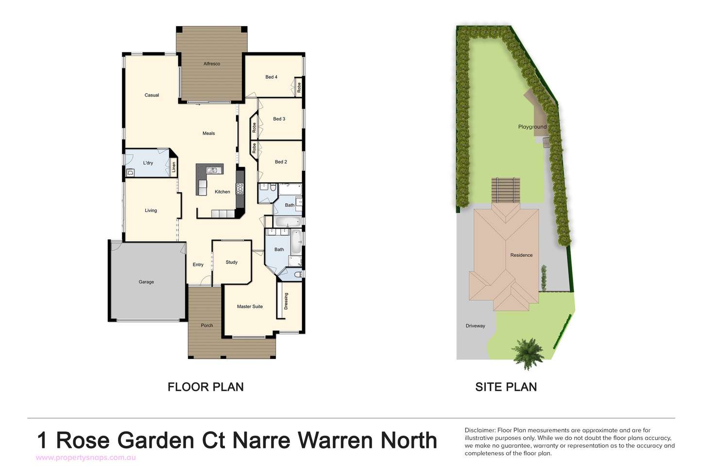 Floorplan of Homely house listing, 1 Rose Garden Court, Narre Warren North VIC 3804