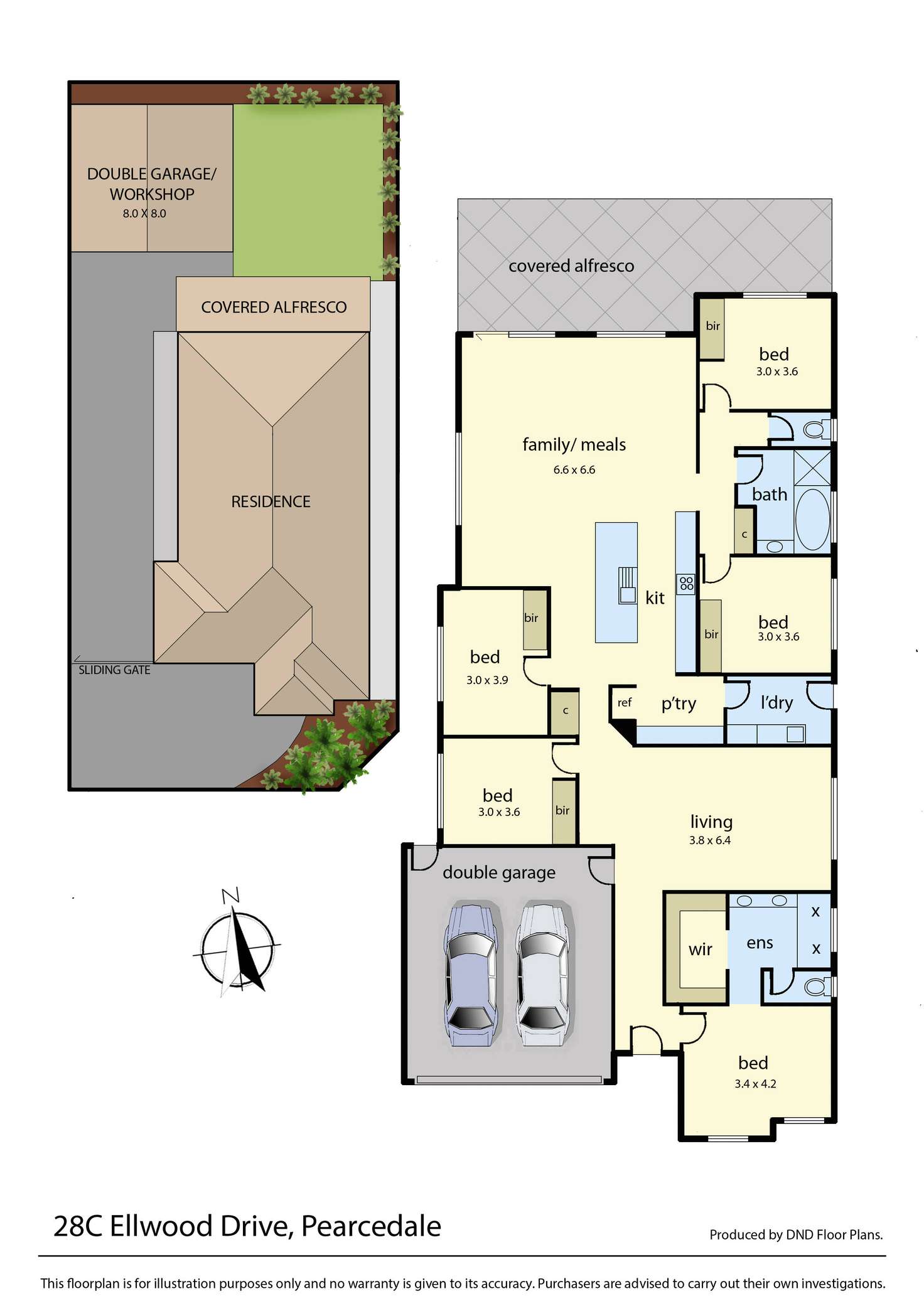 Floorplan of Homely house listing, 28C Ellwood Drive, Pearcedale VIC 3912