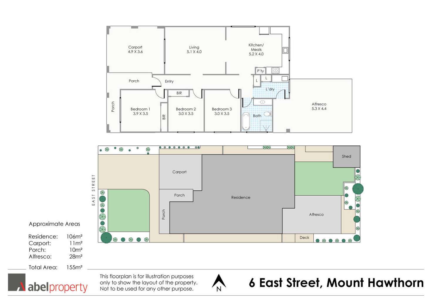 Floorplan of Homely house listing, 6 East Street, Mount Hawthorn WA 6016