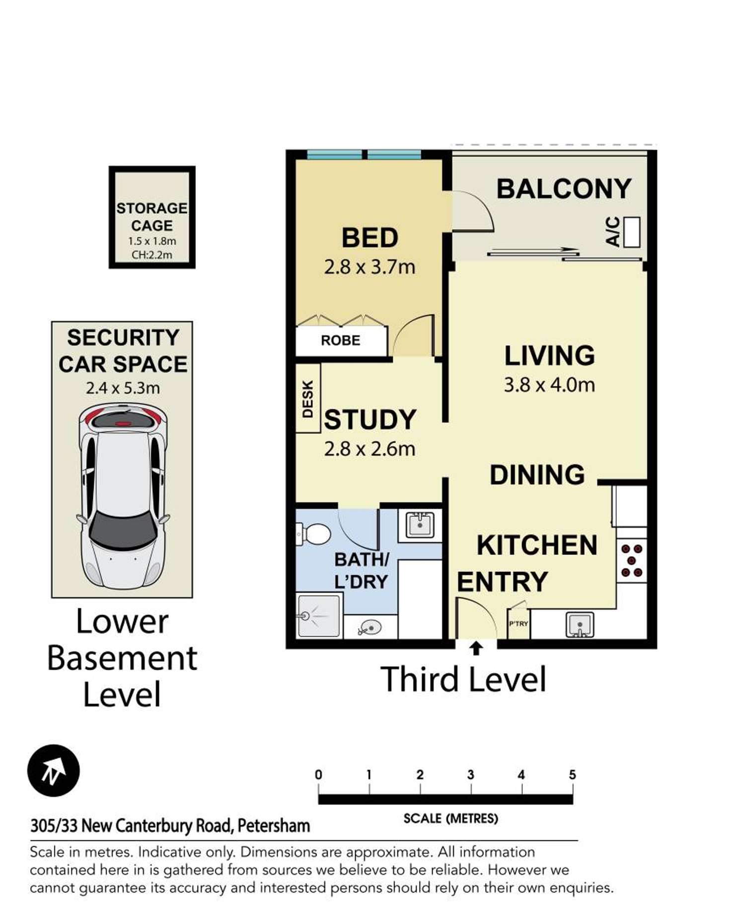 Floorplan of Homely apartment listing, 305/33 New Canterbury Road, Petersham NSW 2049