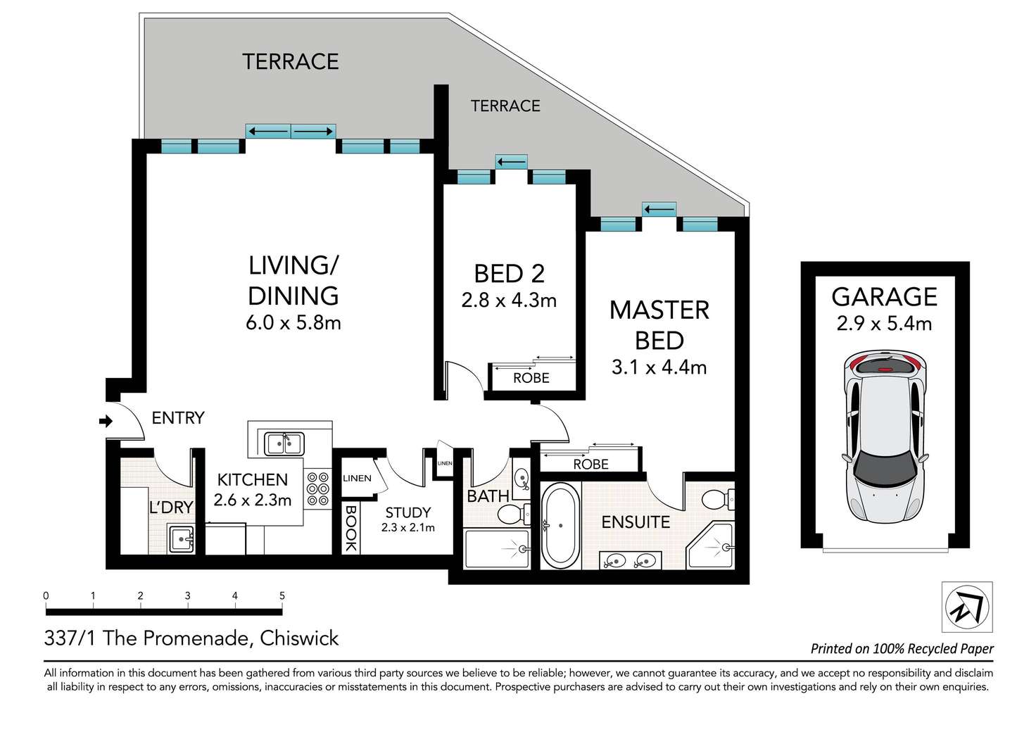 Floorplan of Homely apartment listing, 337/1 The Promenade, Chiswick NSW 2046