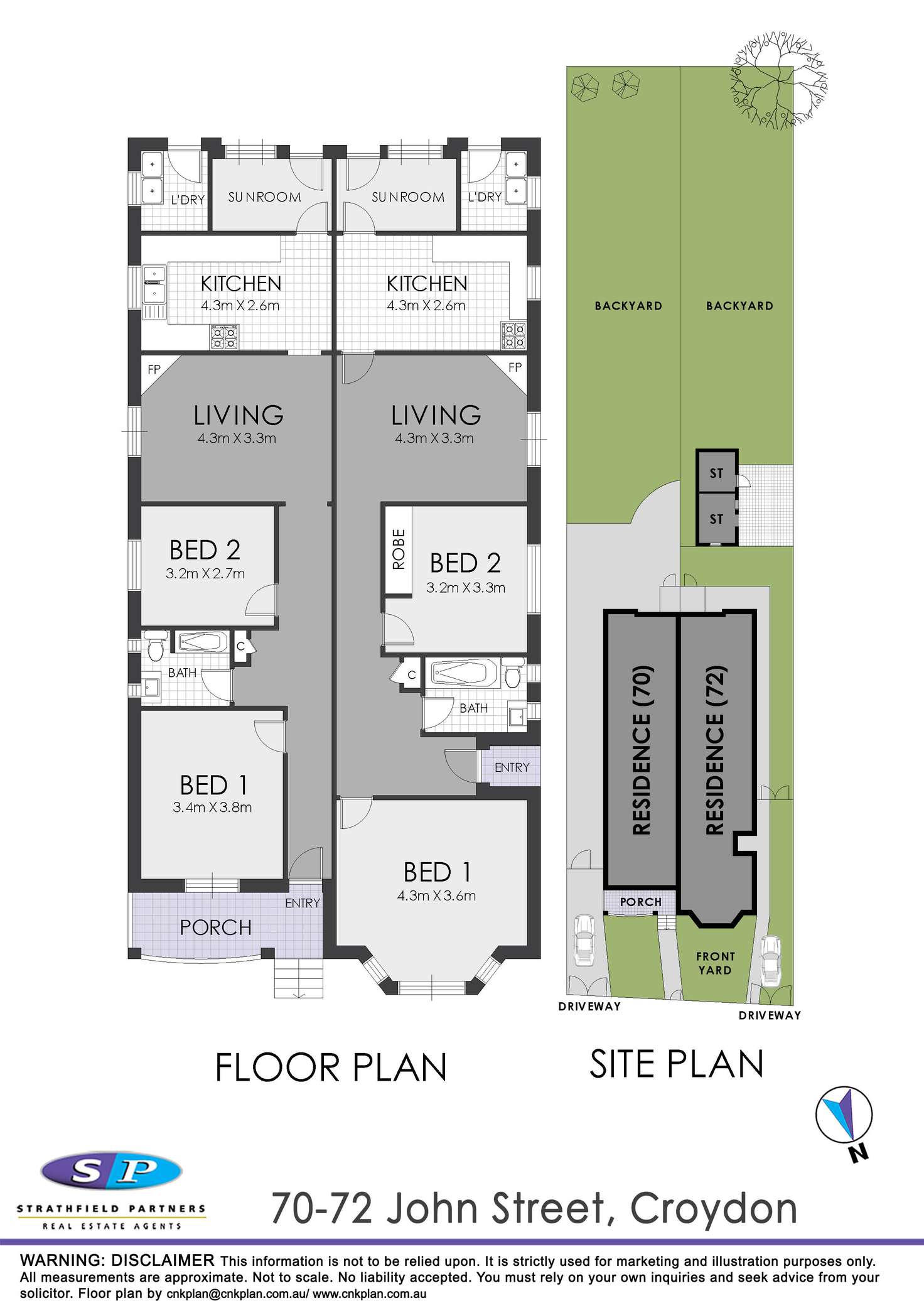 Floorplan of Homely house listing, 70A John Street, Croydon NSW 2132