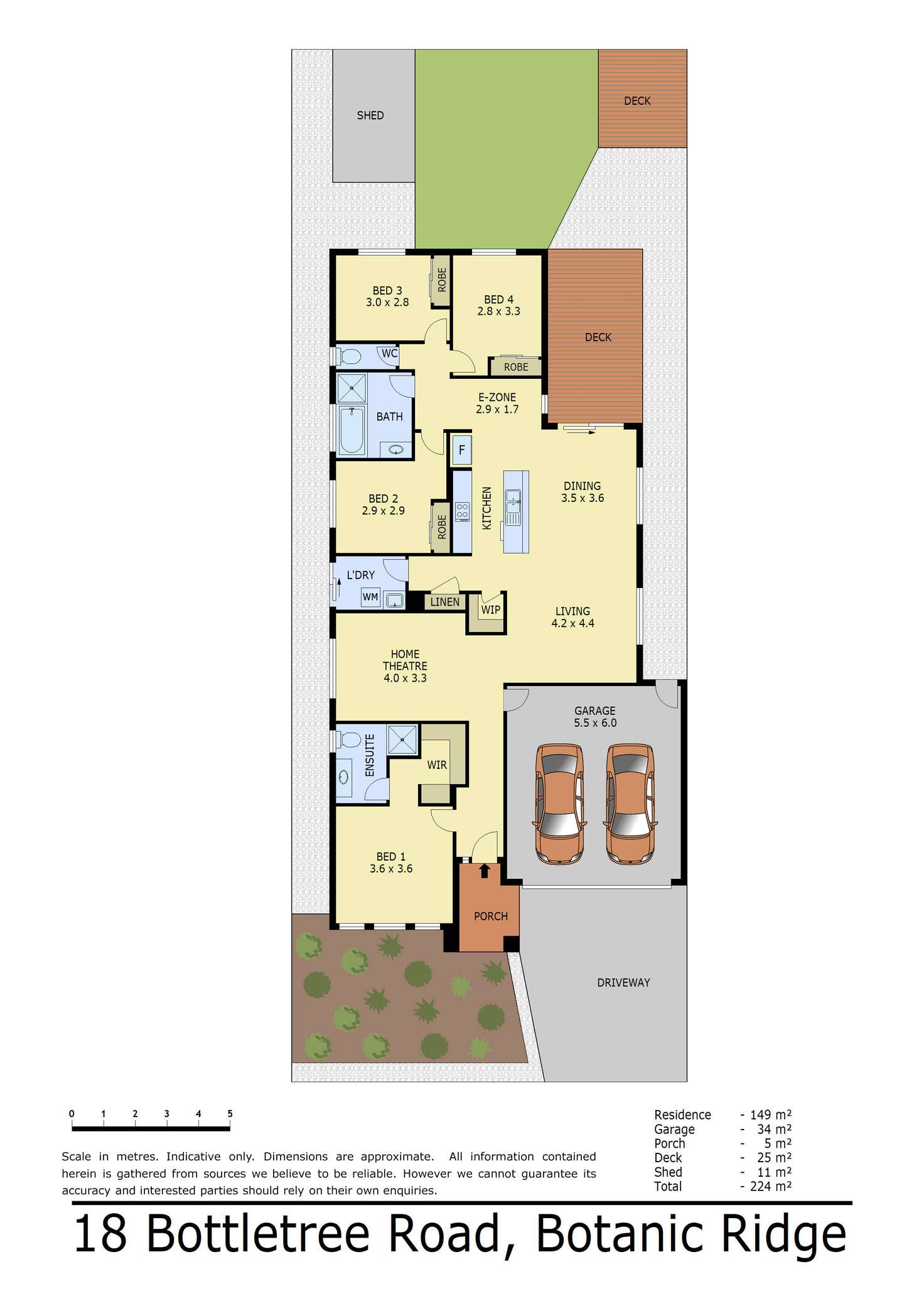 Floorplan of Homely house listing, 18 Bottletree Road, Botanic Ridge VIC 3977