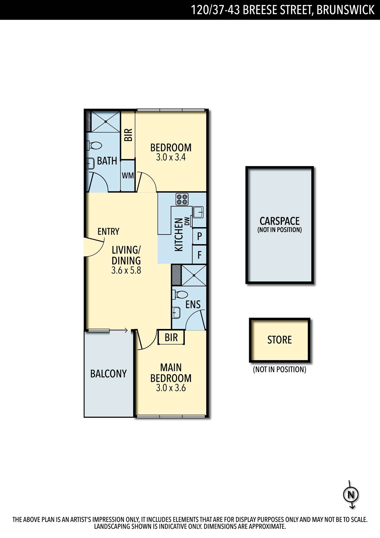 Floorplan of Homely unit listing, 120/37-43 Breese Street, Brunswick VIC 3056