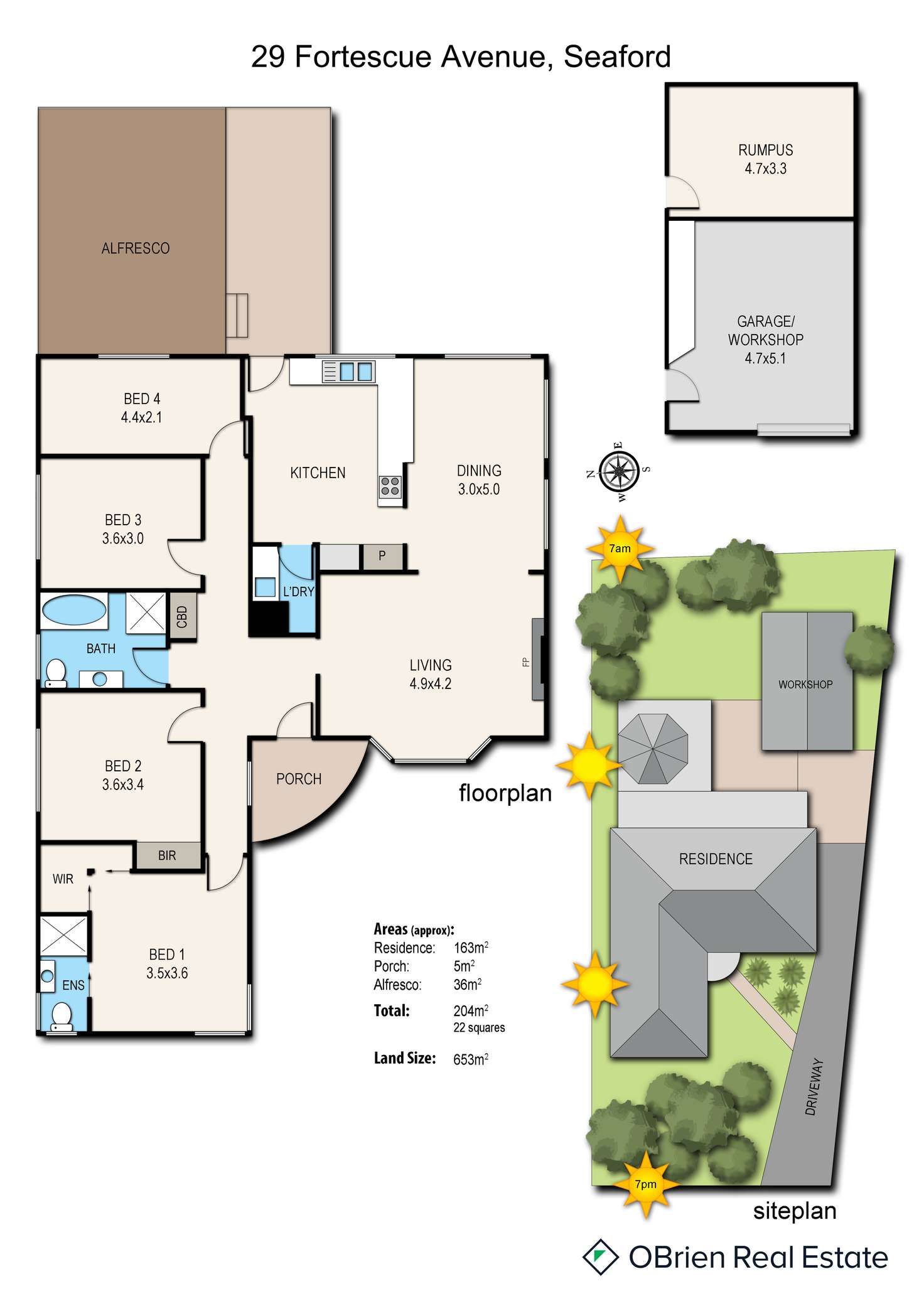 Floorplan of Homely house listing, 29 Fortescue Avenue, Seaford VIC 3198