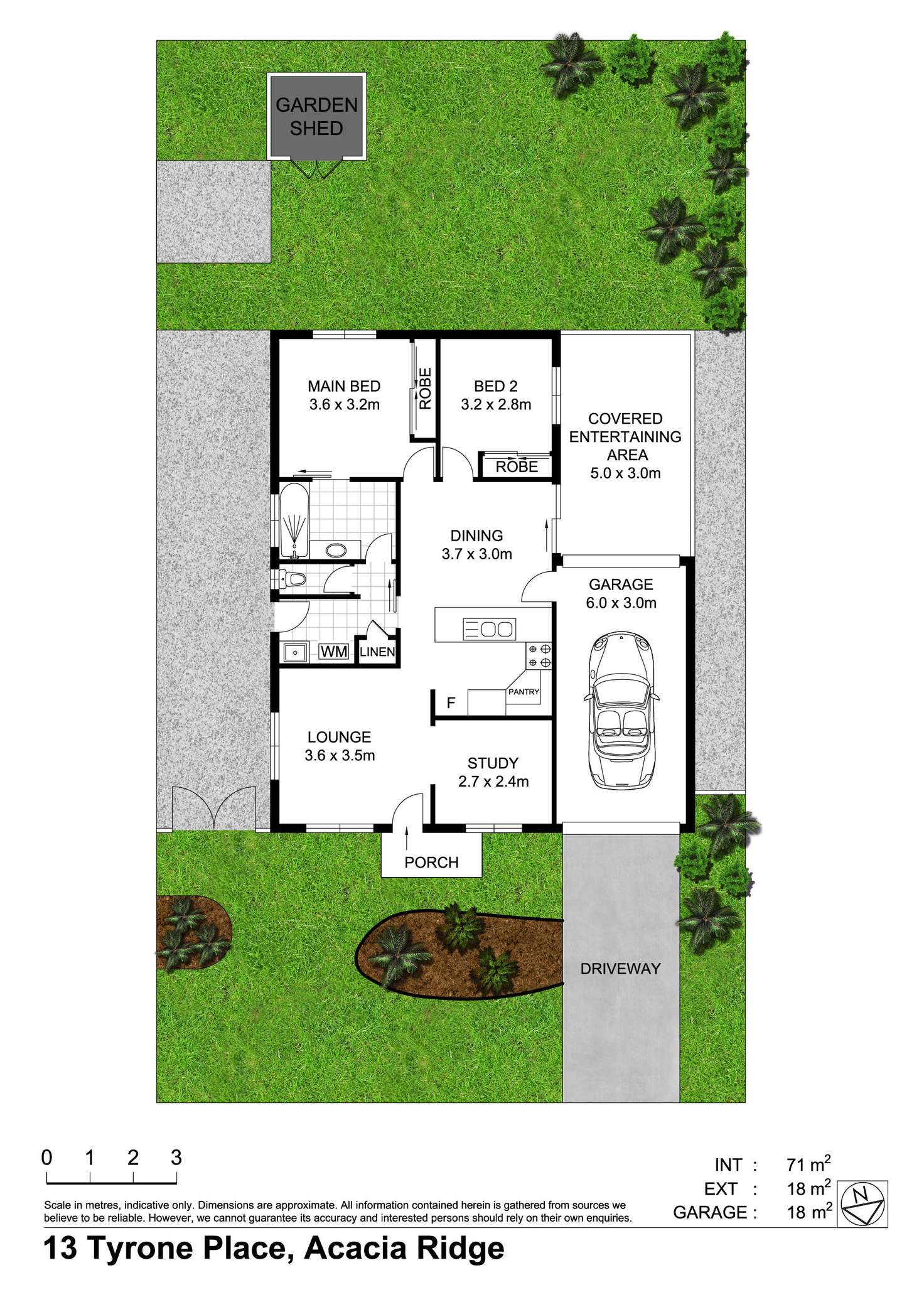 Floorplan of Homely house listing, 13 Tyrone Place, Acacia Ridge QLD 4110