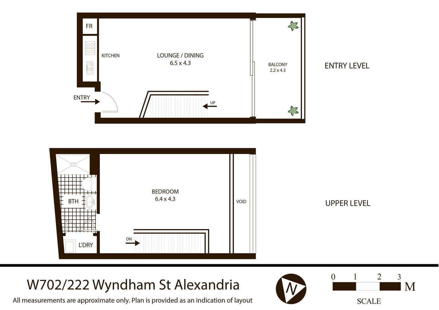Floorplan of Homely apartment listing, W702/222 Wyndham Street, Alexandria NSW 2015