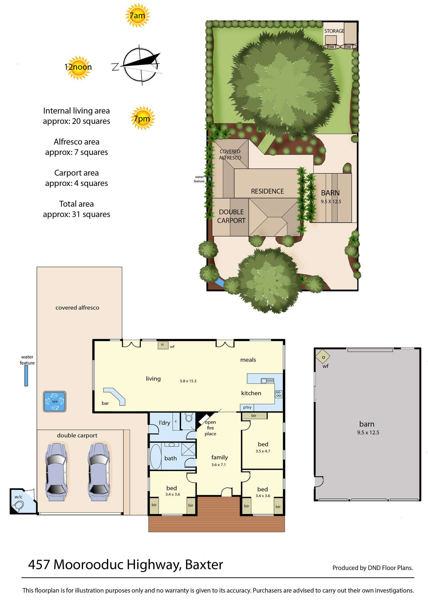 Floorplan of Homely house listing, 457 Moorooduc Highway, Baxter VIC 3911