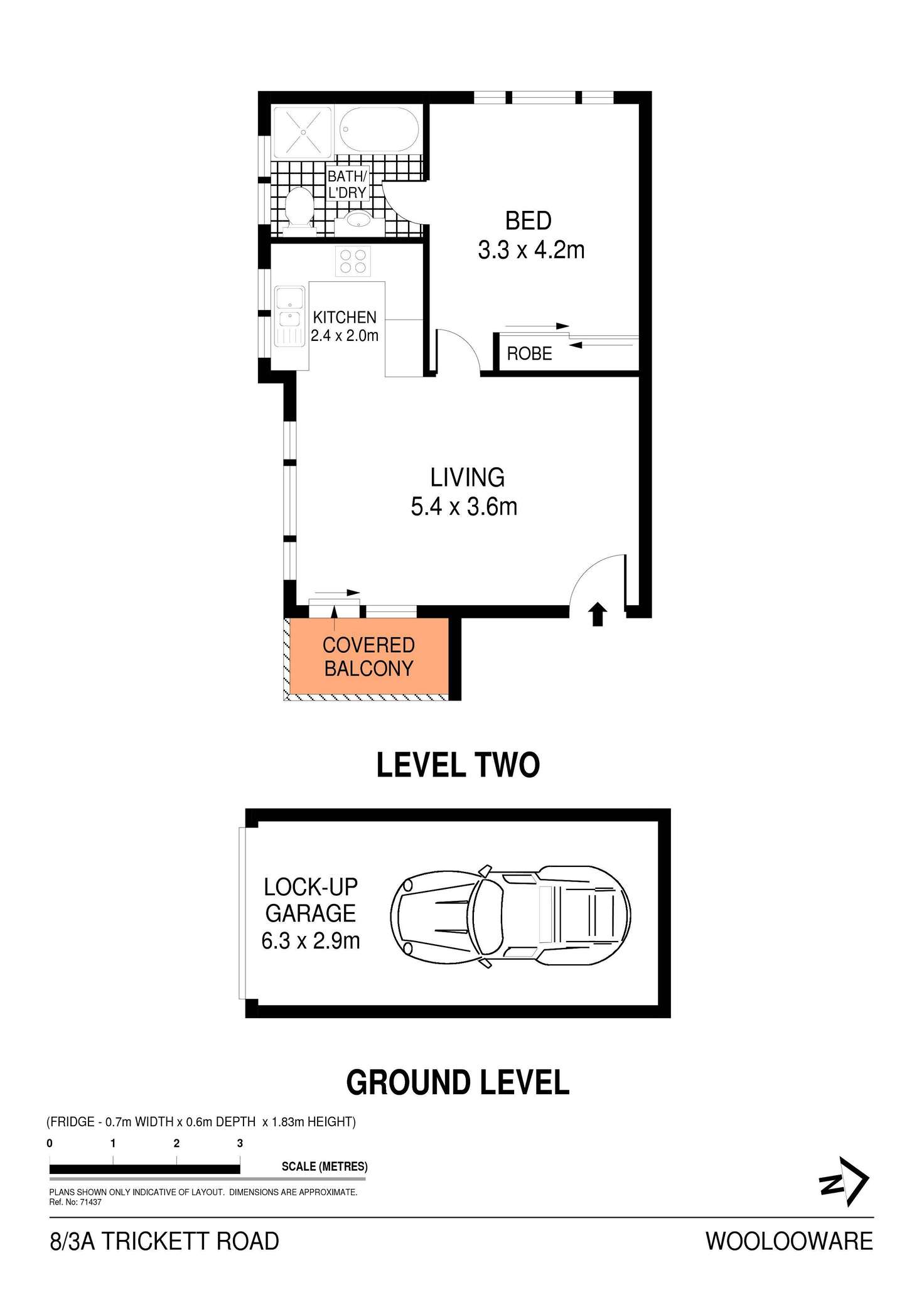 Floorplan of Homely apartment listing, 8/3a Trickett Road, Woolooware NSW 2230