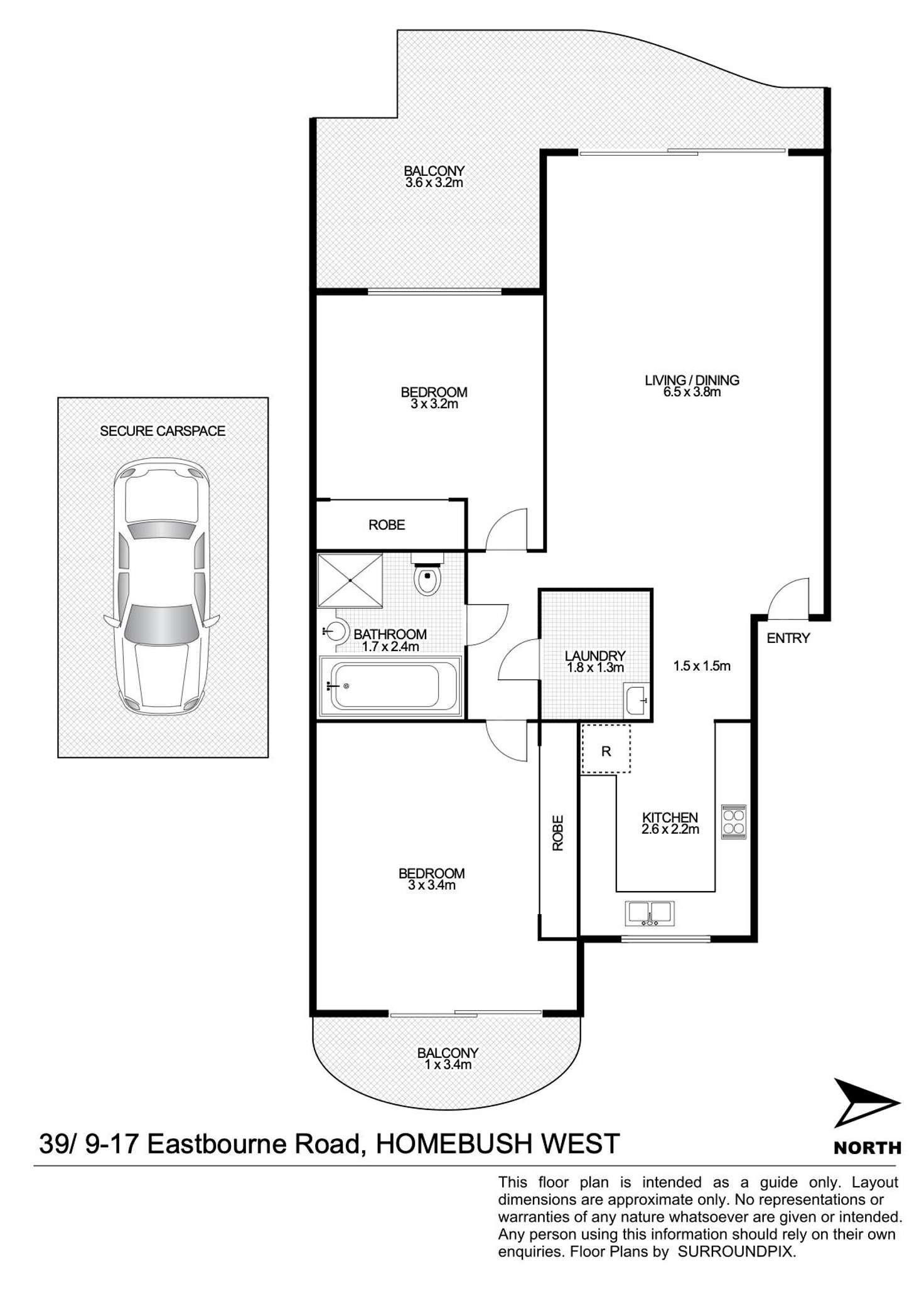 Floorplan of Homely unit listing, 39/9-17 Eastbourne Road, Homebush West NSW 2140