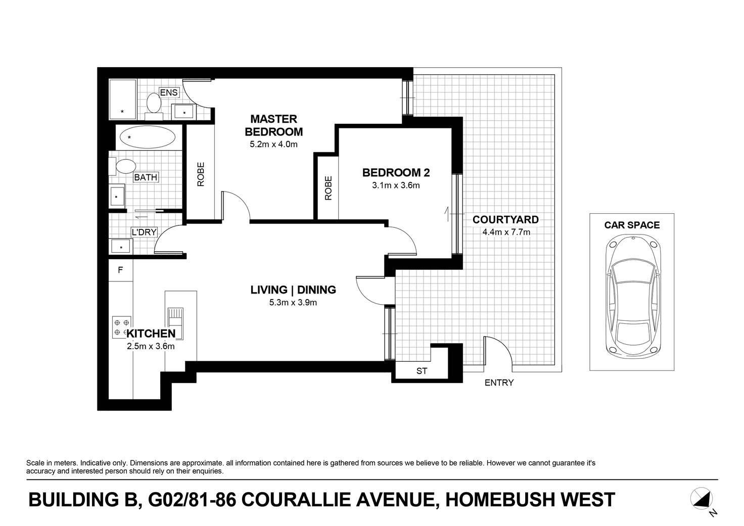 Floorplan of Homely apartment listing, BG02/81-86 Courallie Avenue, Homebush West NSW 2140