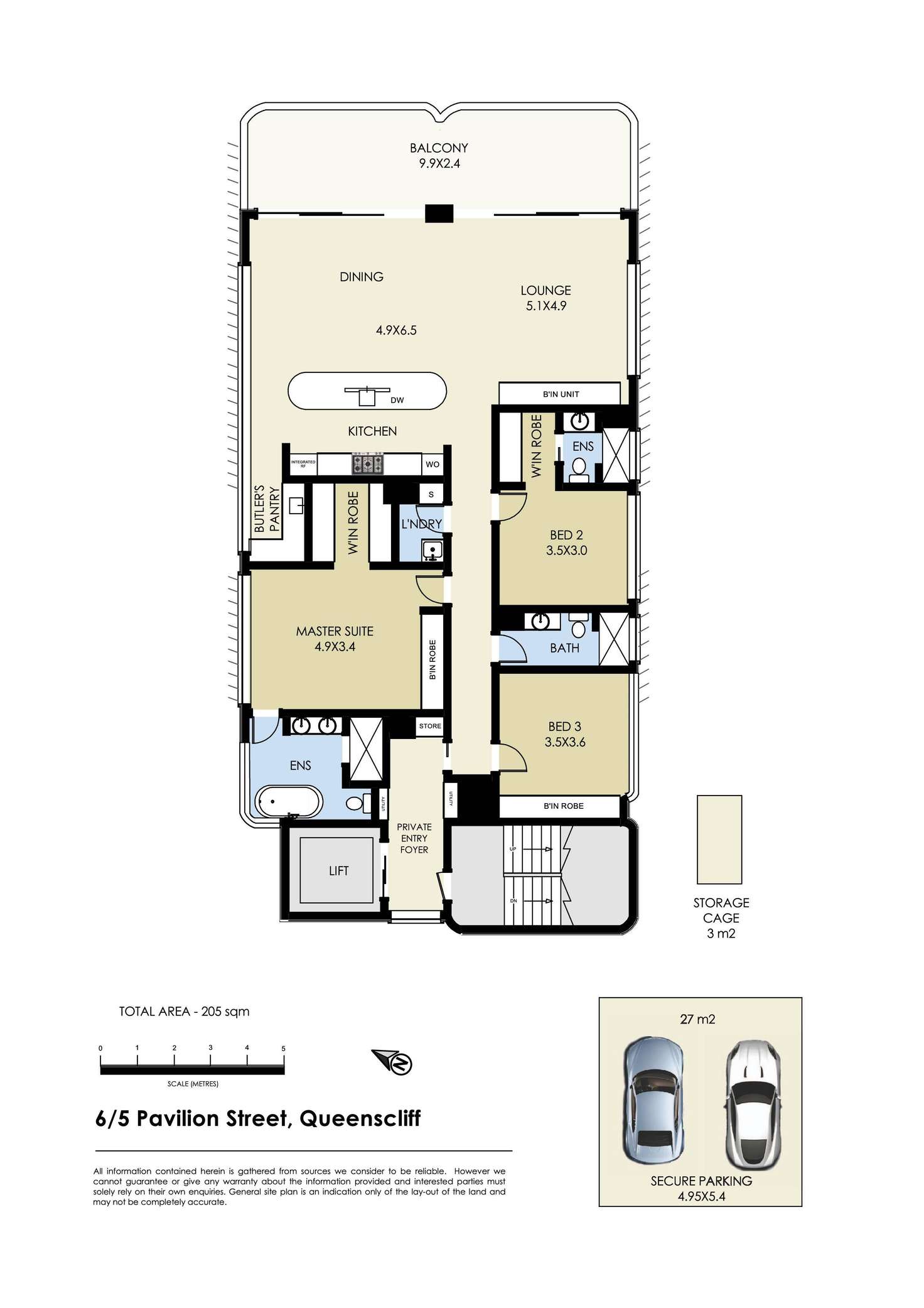 Floorplan of Homely apartment listing, 6/5 Pavilion Street, Queenscliff NSW 2096