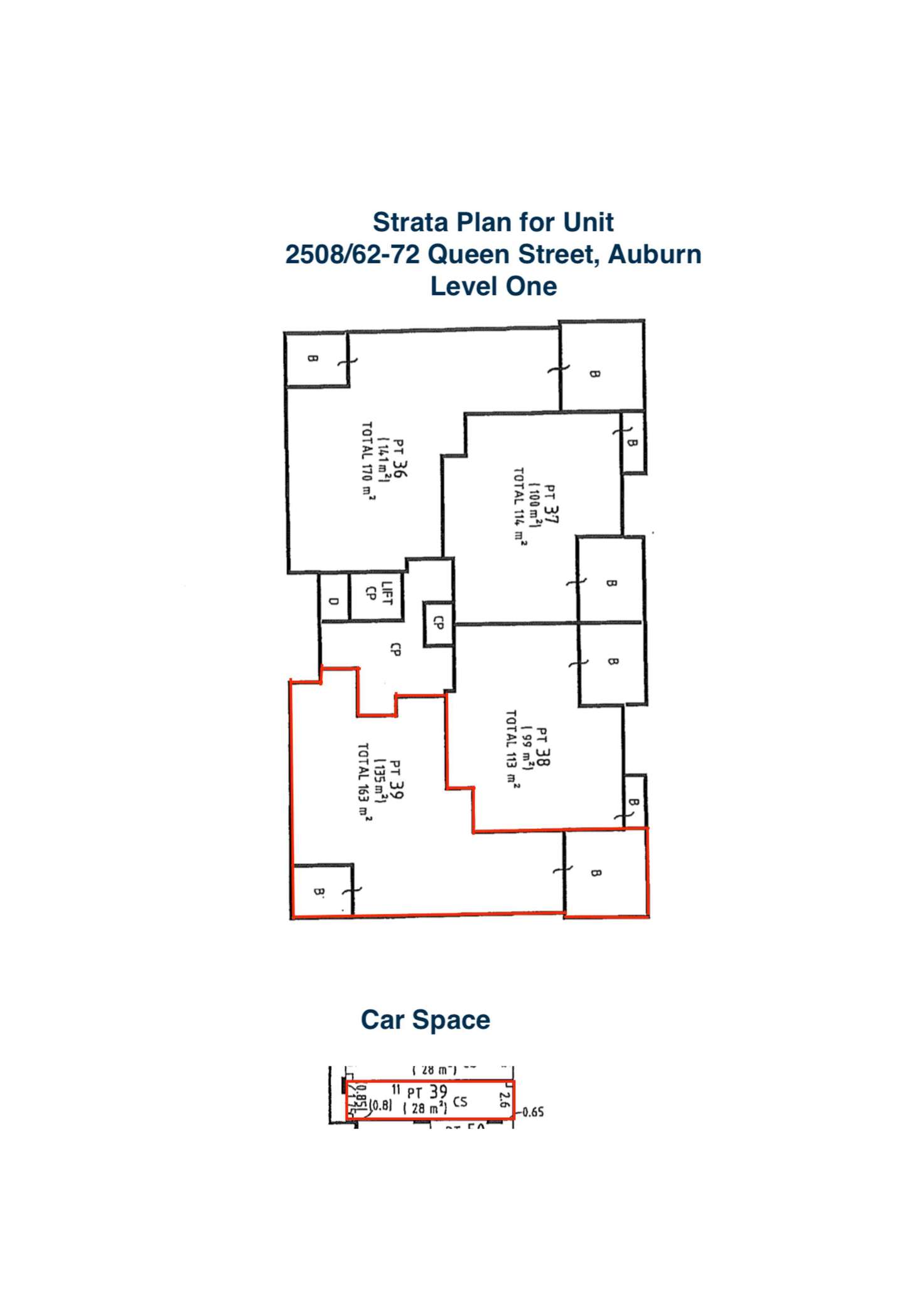 Floorplan of Homely unit listing, 2508/62-72 Queen Street, Auburn NSW 2144