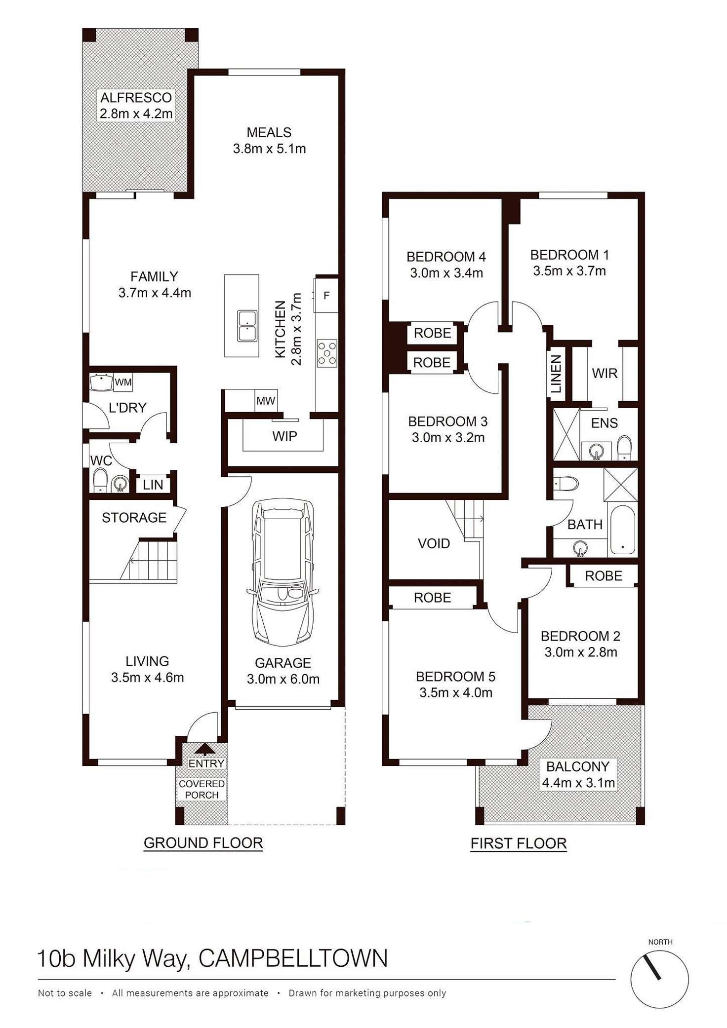 Floorplan of Homely house listing, 10a Milky Way, Campbelltown NSW 2560