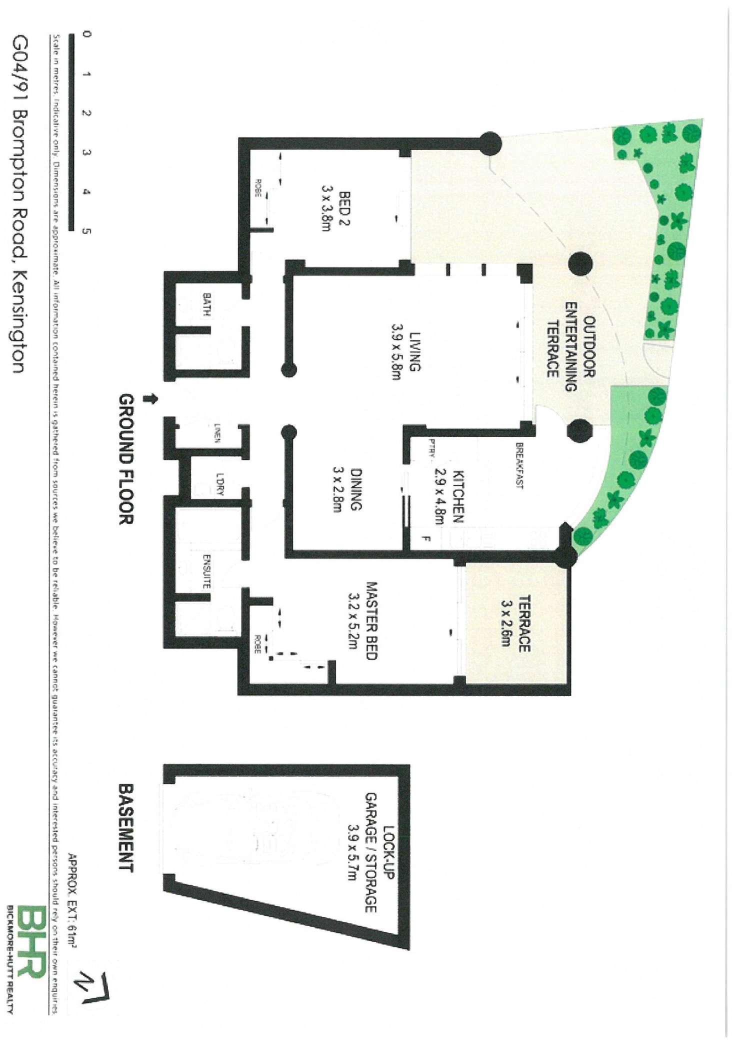 Floorplan of Homely apartment listing, G04/91 Brompton Road, Kensington NSW 2033