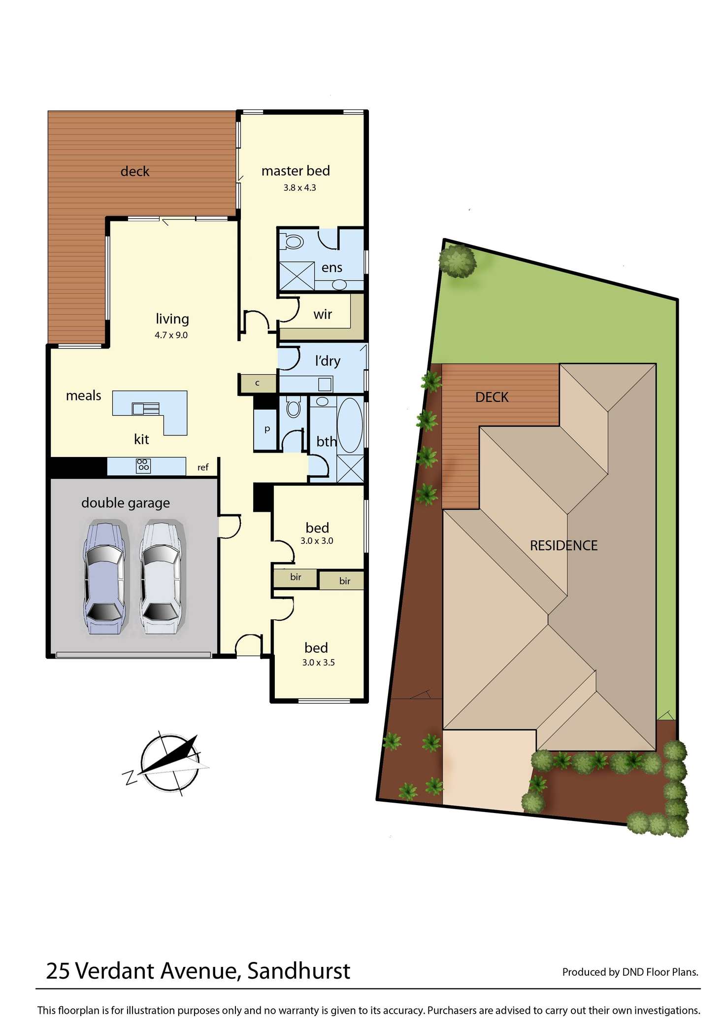 Floorplan of Homely house listing, 25 Verdant Avenue, Sandhurst VIC 3977