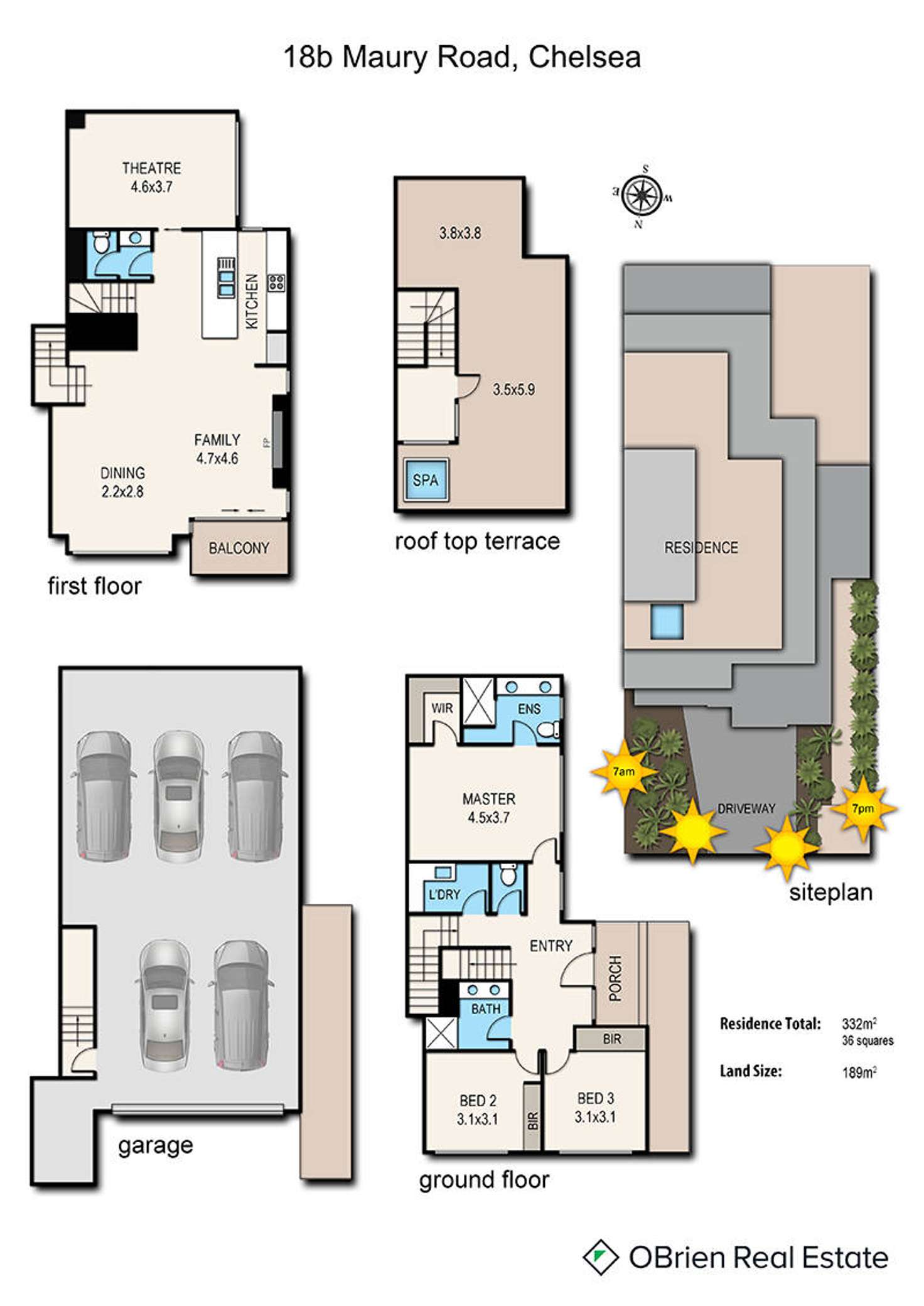 Floorplan of Homely townhouse listing, 18B Maury Road, Chelsea VIC 3196