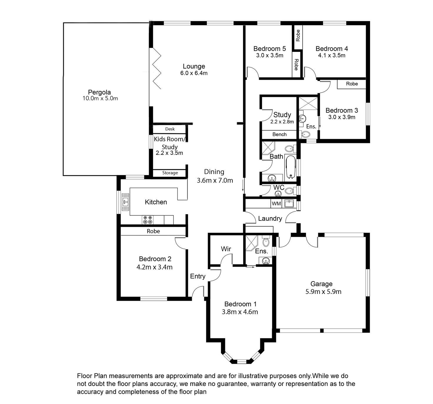 Floorplan of Homely house listing, 6 Colonel Light Place, Mount Gambier SA 5290