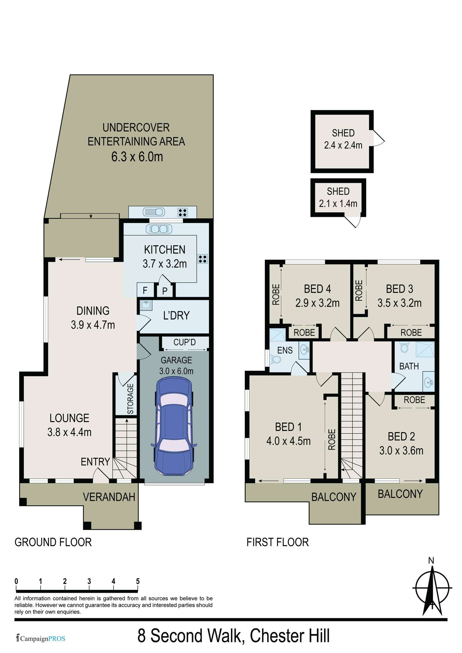 Floorplan of Homely house listing, 8 Second Walk, Chester Hill NSW 2162