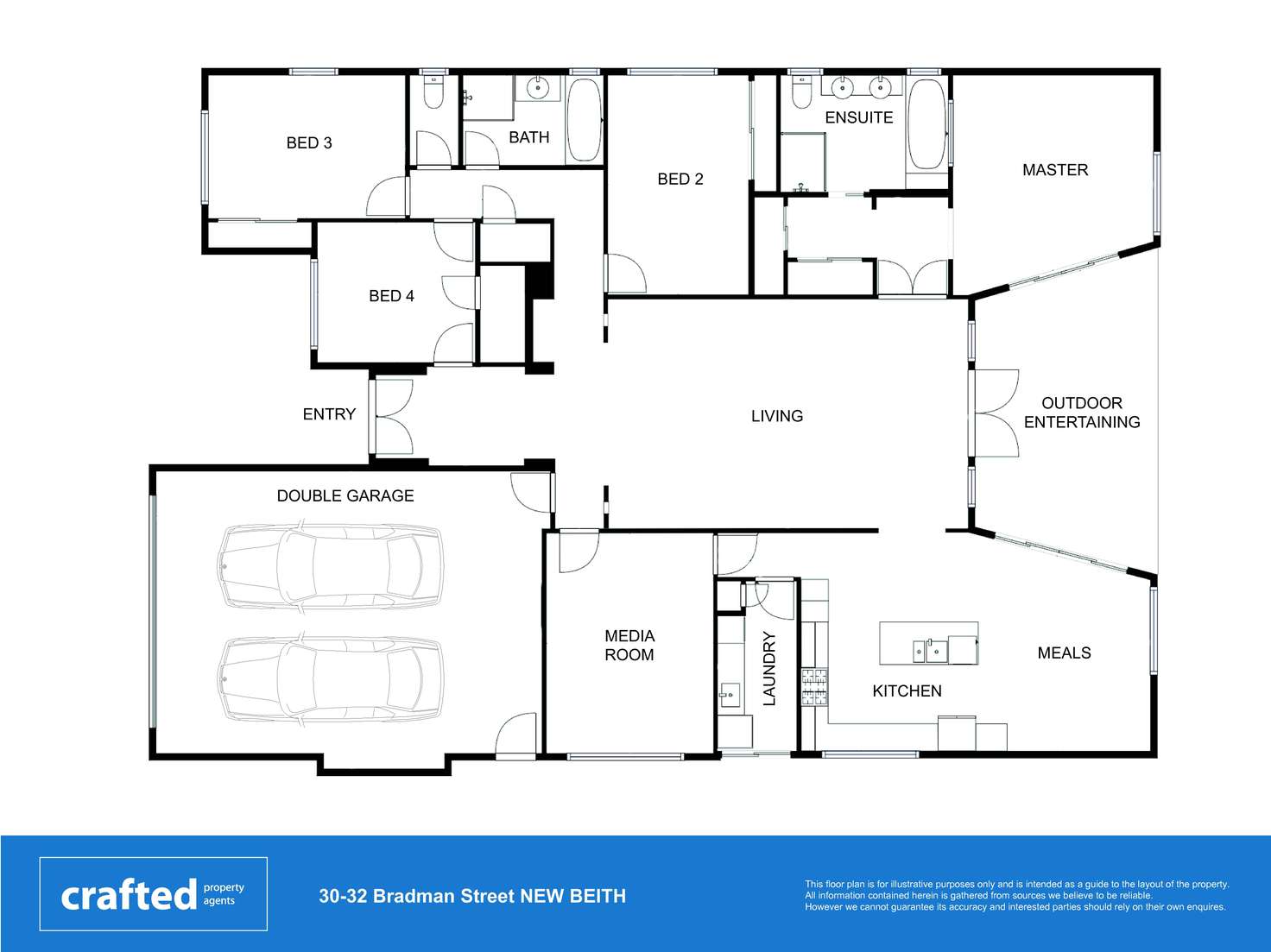 Floorplan of Homely house listing, 30-32 Bradman Street, New Beith QLD 4124