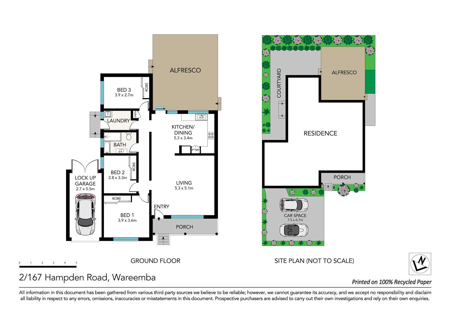 Floorplan of Homely villa listing, 2/167 Hampden Road, Wareemba NSW 2046