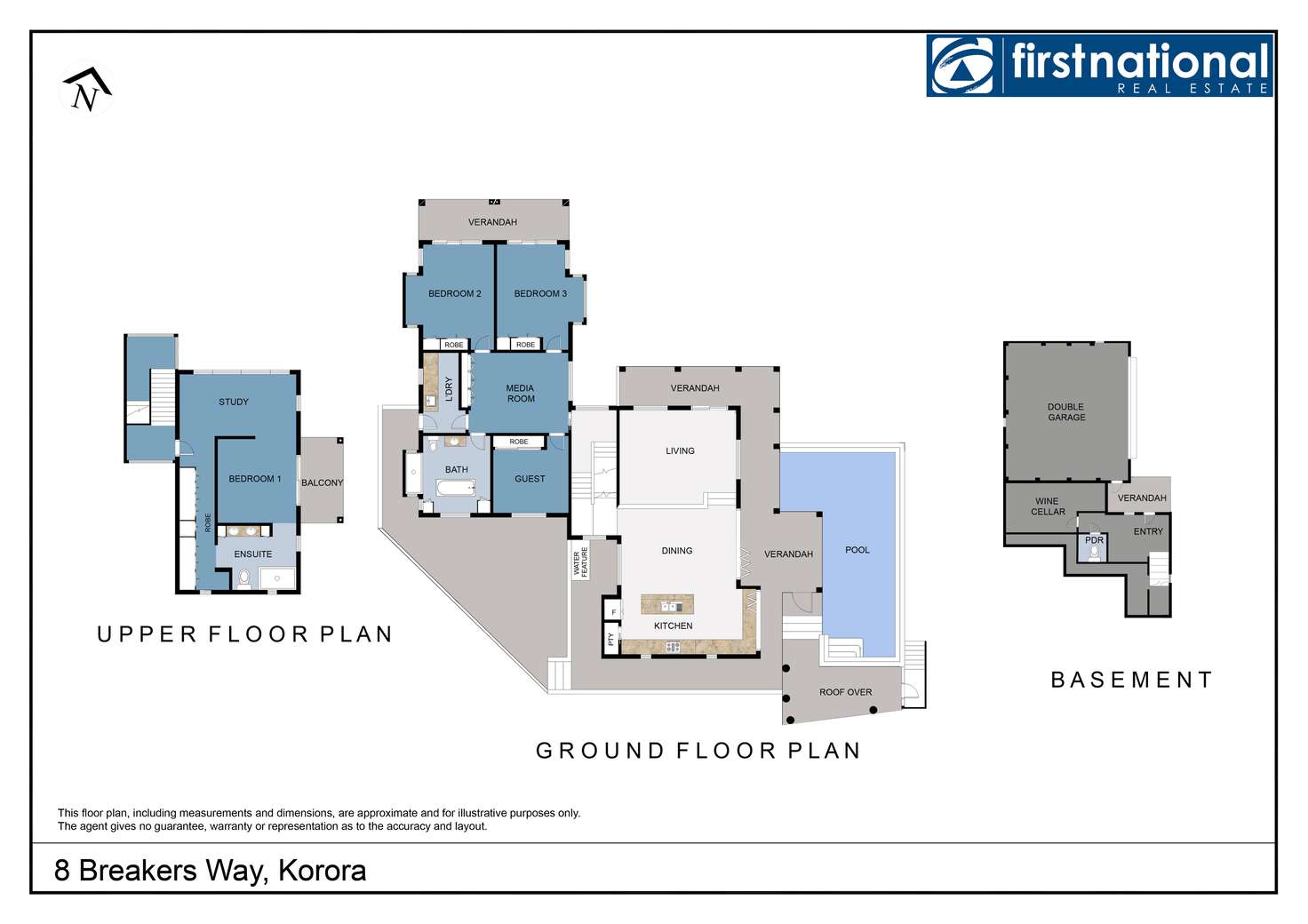 Floorplan of Homely house listing, 8 Breakers Way, Korora NSW 2450