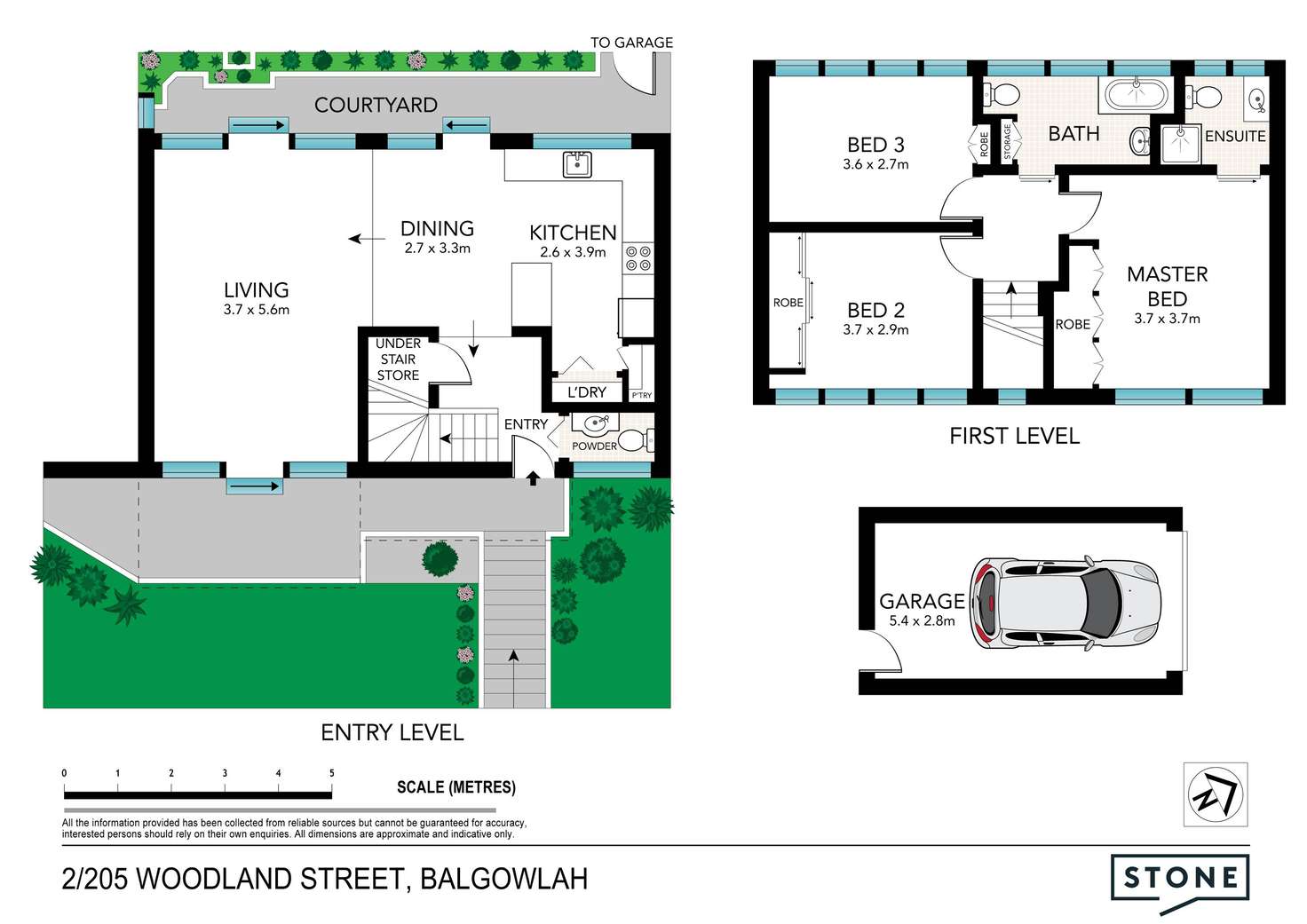Floorplan of Homely townhouse listing, 2/205 Woodland Street, Balgowlah NSW 2093
