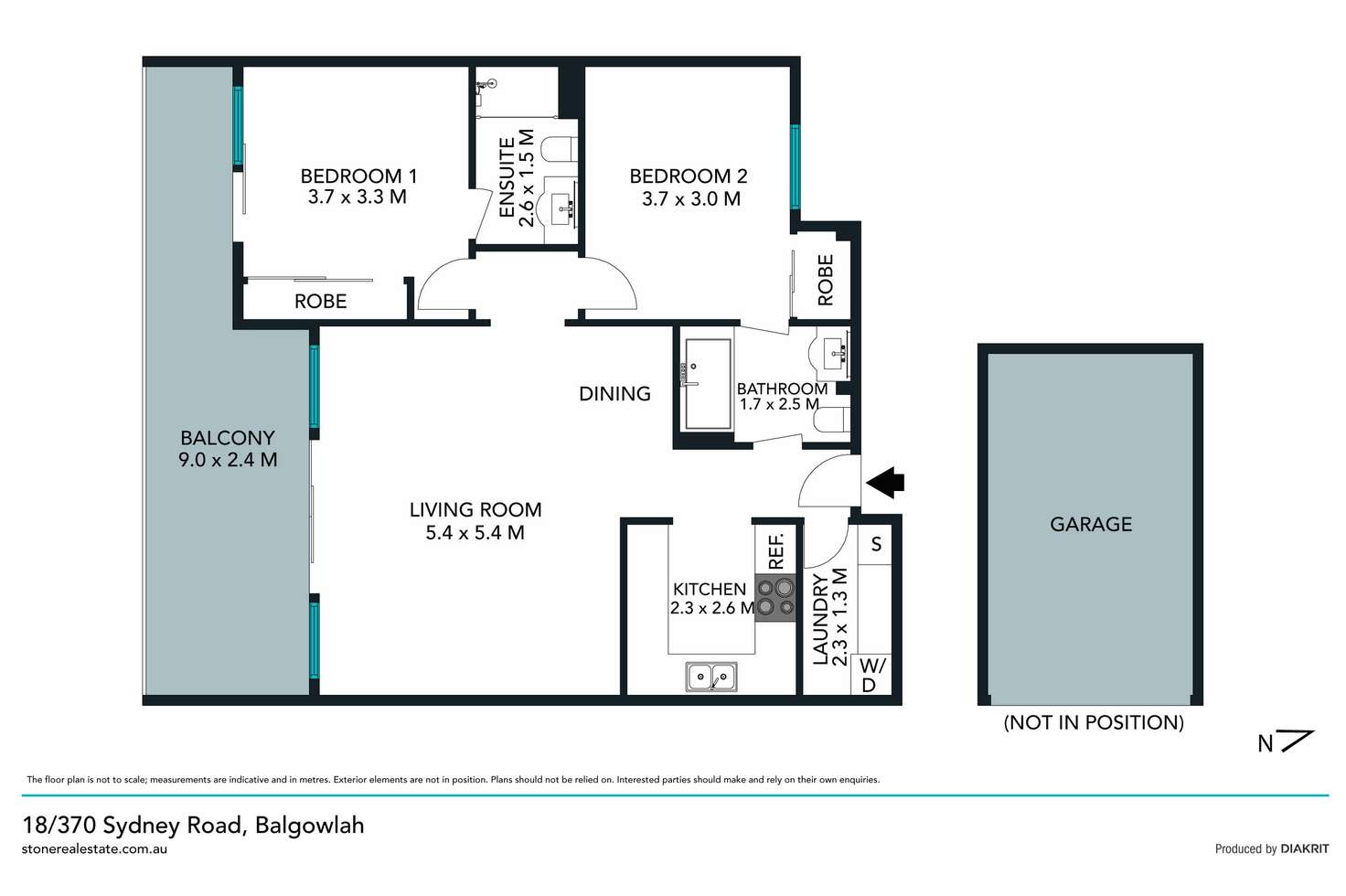 Floorplan of Homely apartment listing, 18/370 Sydney Road, Balgowlah NSW 2093