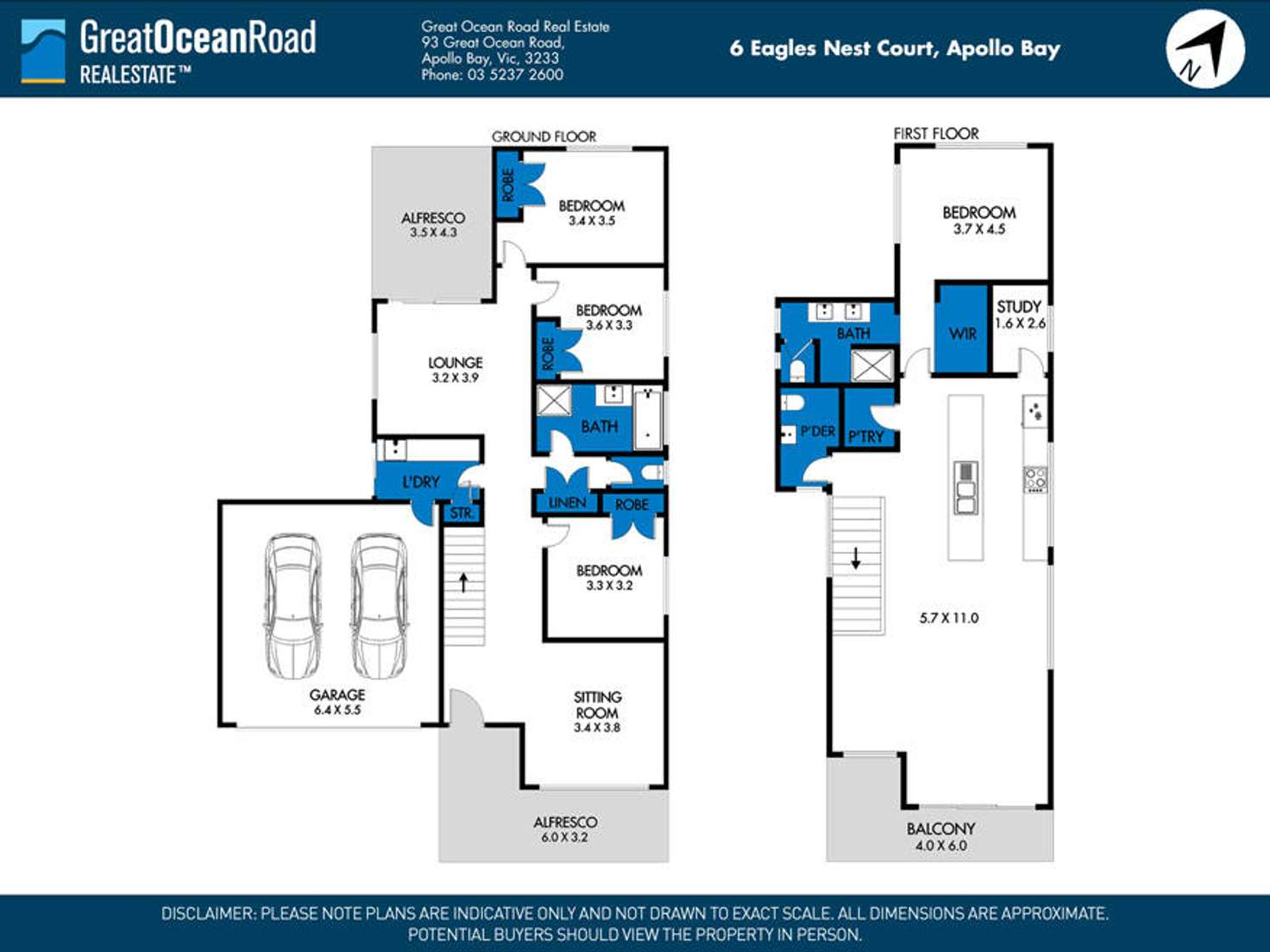 Floorplan of Homely house listing, 6 Eagles Nest Court, Apollo Bay VIC 3233