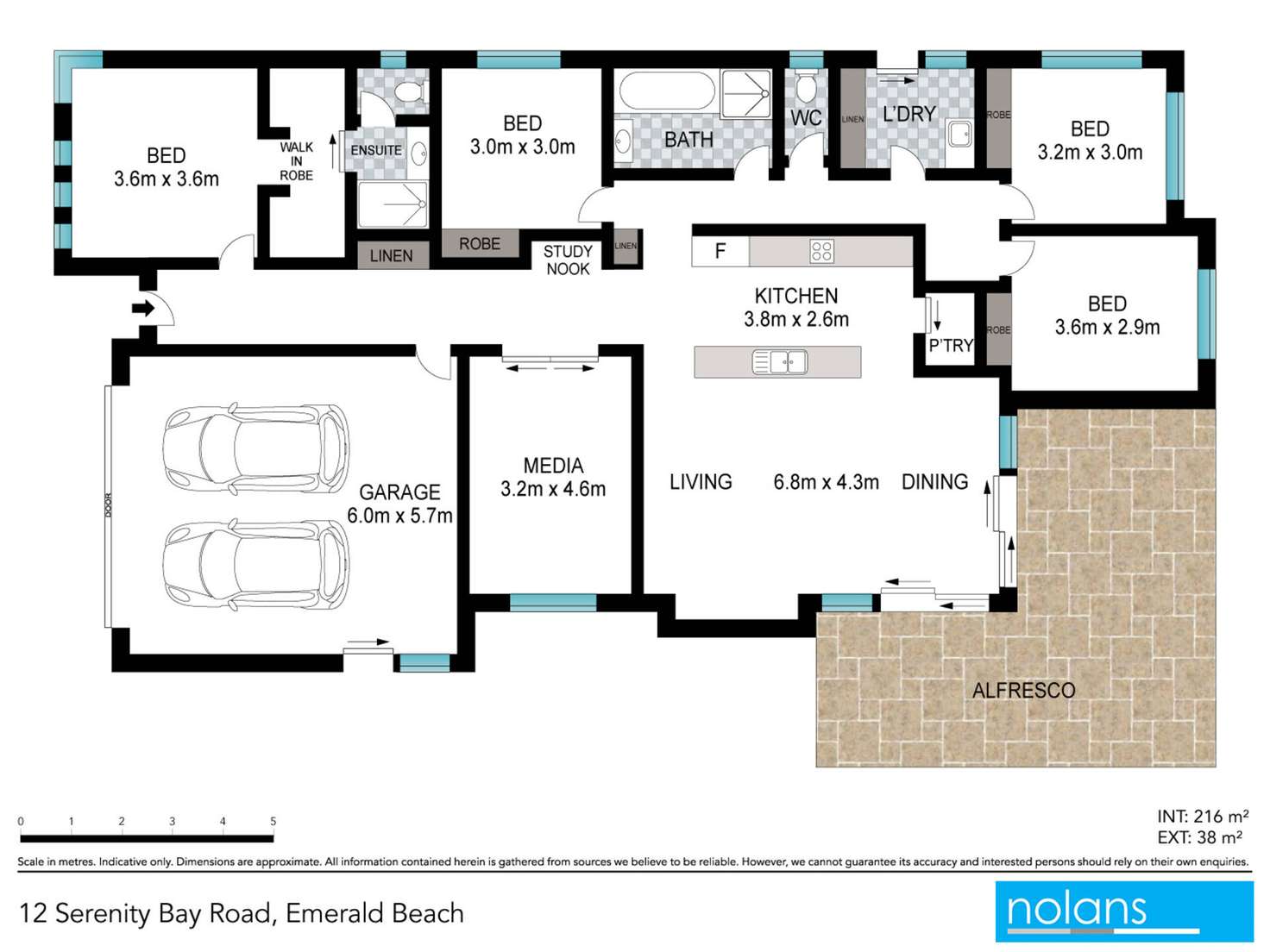 Floorplan of Homely house listing, 12 Serenity Bay Road, Emerald Beach NSW 2456