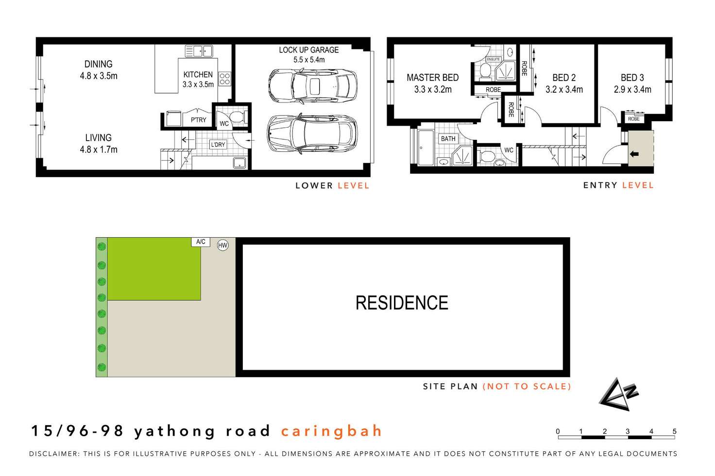 Floorplan of Homely townhouse listing, 15/96-98 Yathong Road, Caringbah NSW 2229