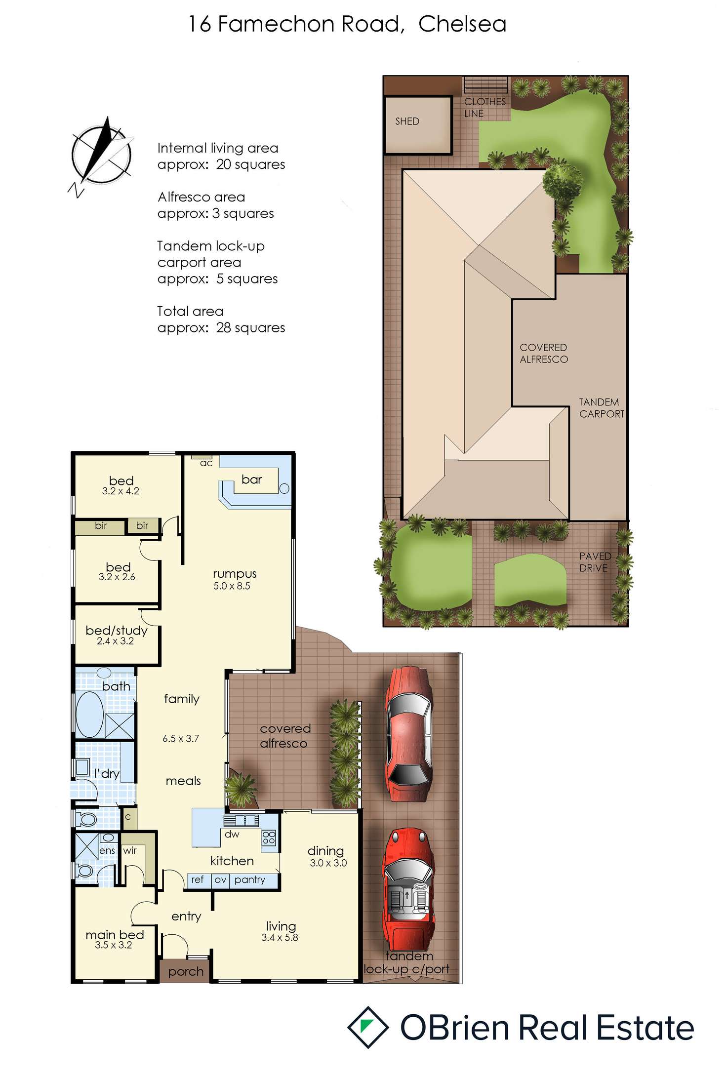 Floorplan of Homely house listing, 16 Famechon Road, Chelsea VIC 3196