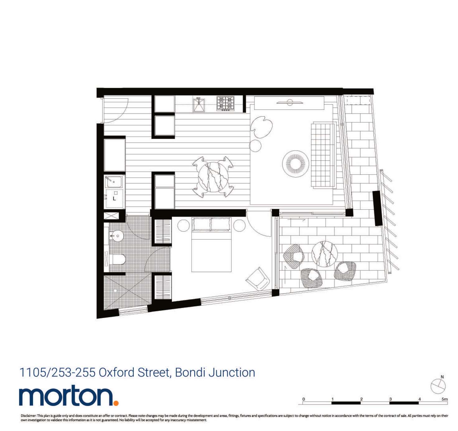 Floorplan of Homely apartment listing, 1105/253-255 Oxford Street, Bondi Junction NSW 2022