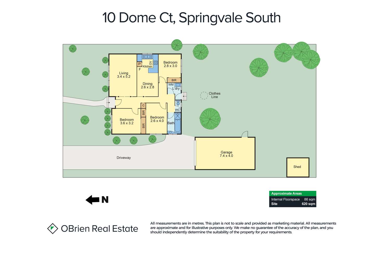 Floorplan of Homely house listing, 10 Dome Court, Springvale South VIC 3172