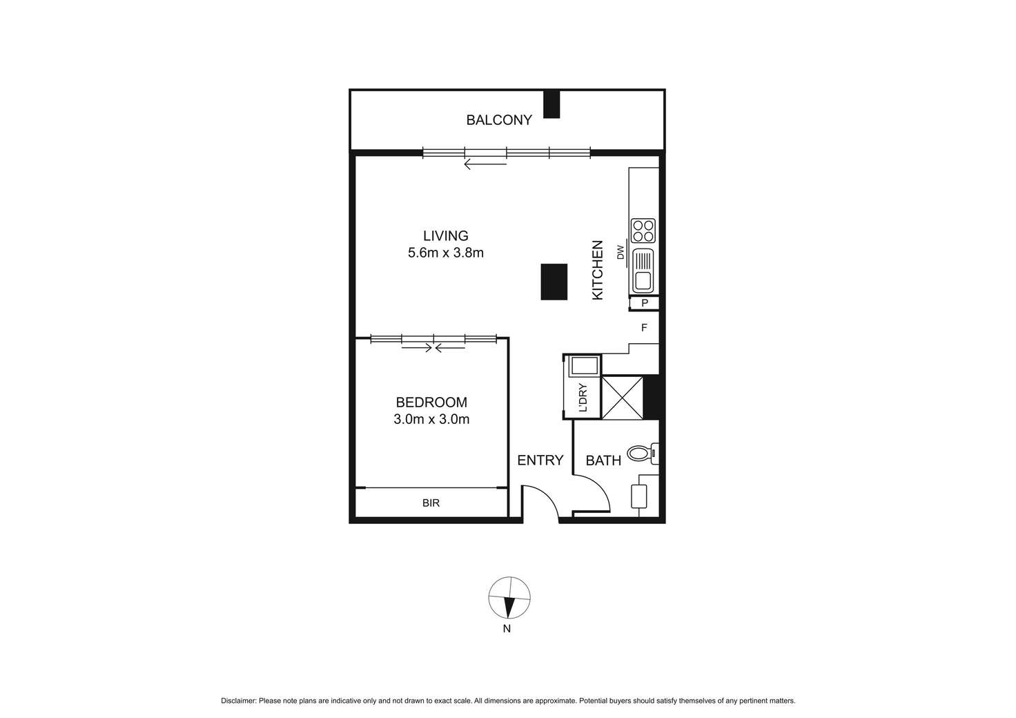 Floorplan of Homely apartment listing, 409/187 Boundary Road, North Melbourne VIC 3051
