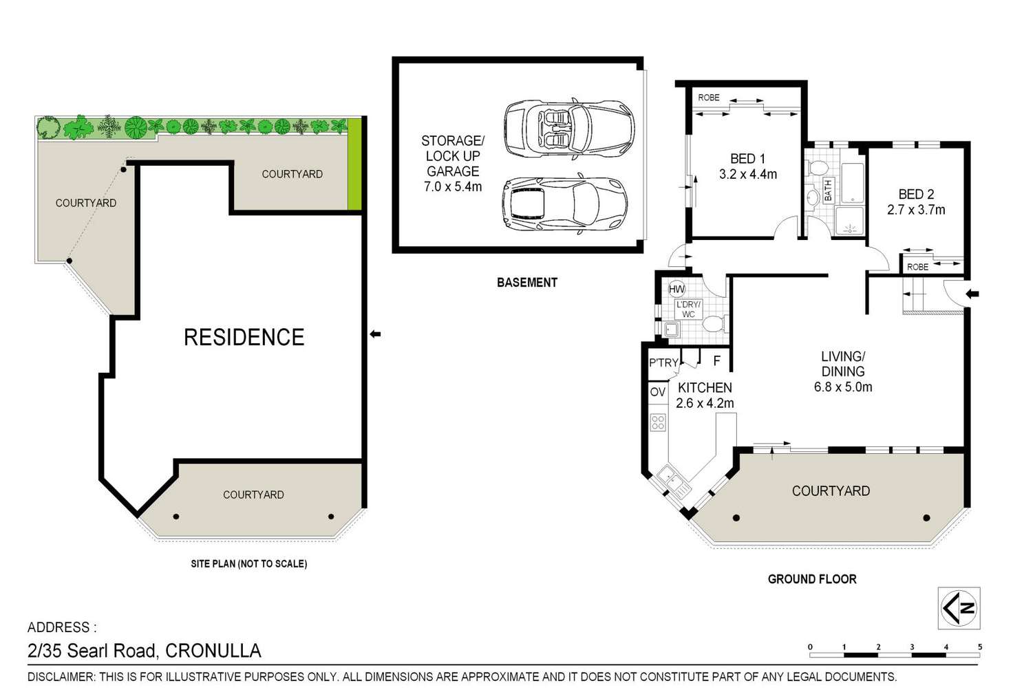 Floorplan of Homely apartment listing, 2/35 Searl Road, Cronulla NSW 2230