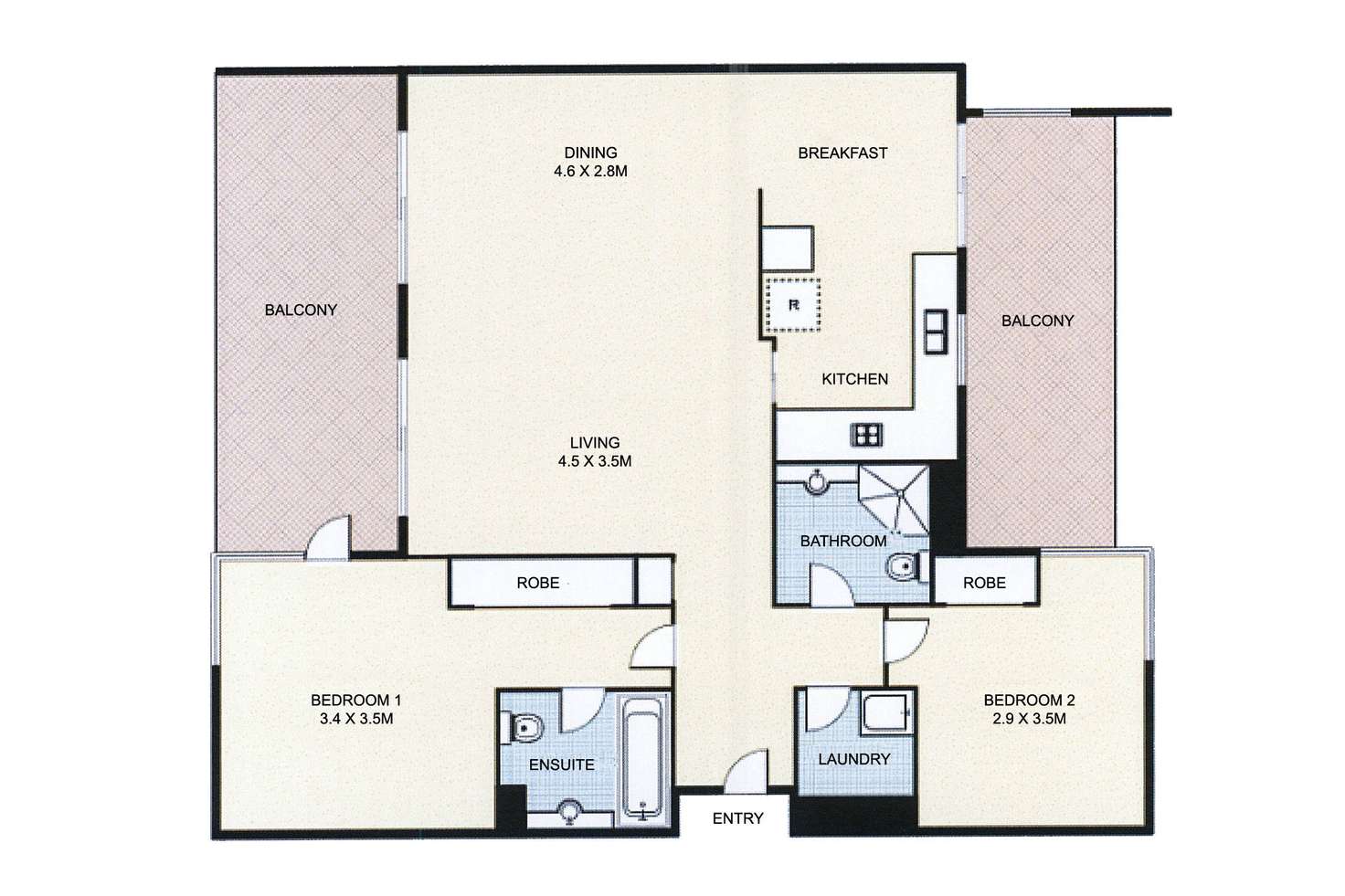 Floorplan of Homely apartment listing, 17/19 Blaxland Avenue, Newington NSW 2127