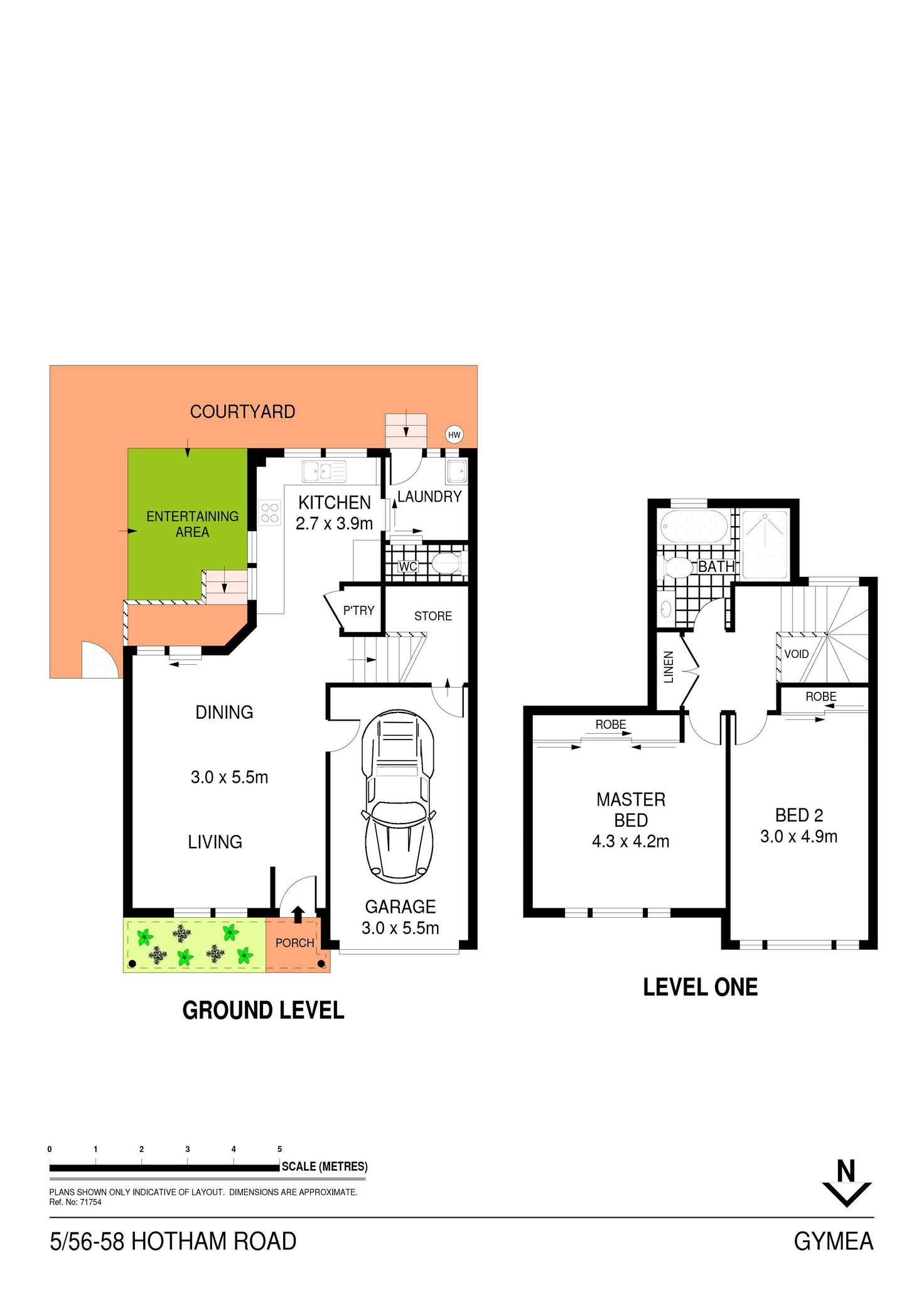 Floorplan of Homely townhouse listing, 5/56 Hotham Road, Gymea NSW 2227