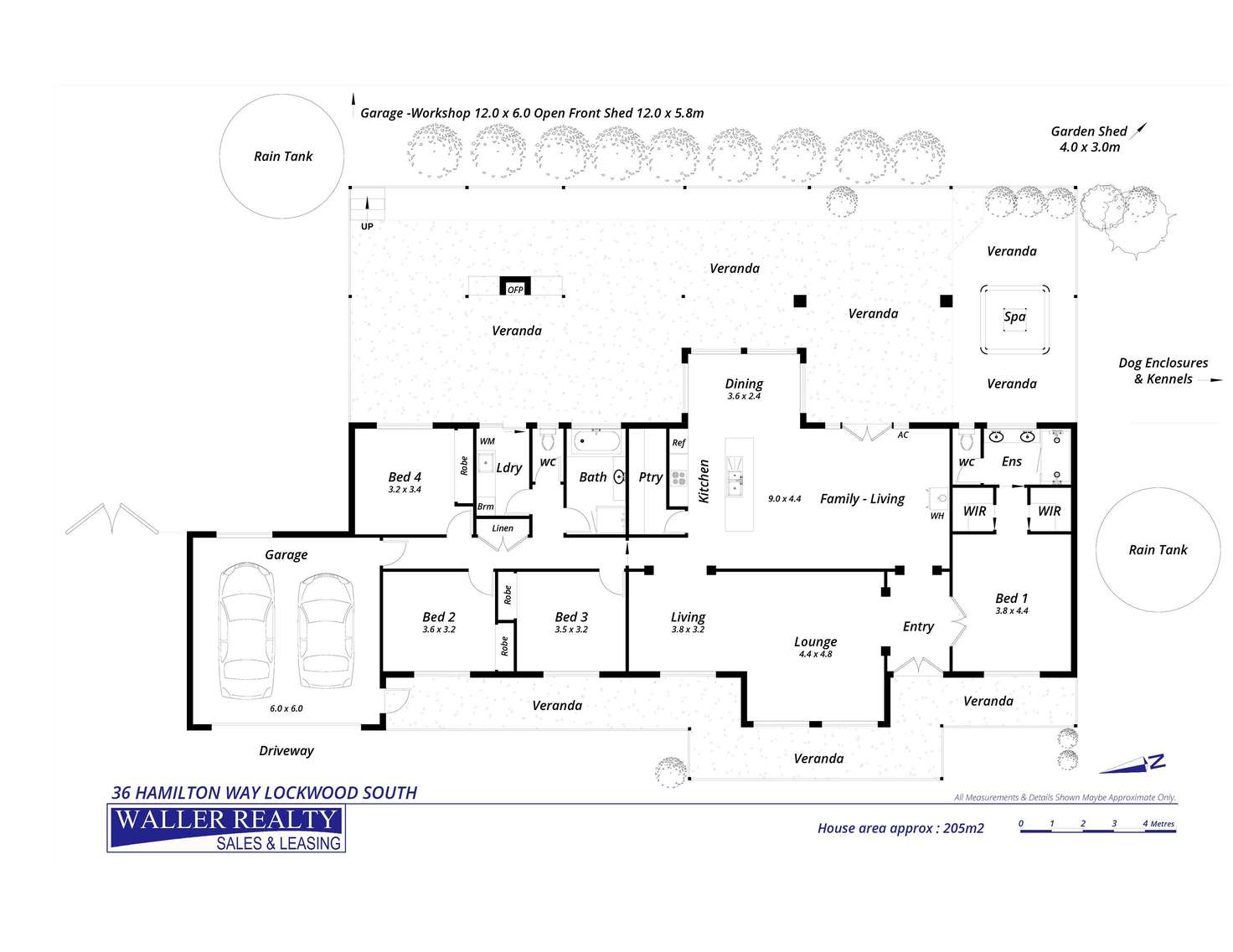 Floorplan of Homely house listing, 36 Hamilton Way, Lockwood South VIC 3551