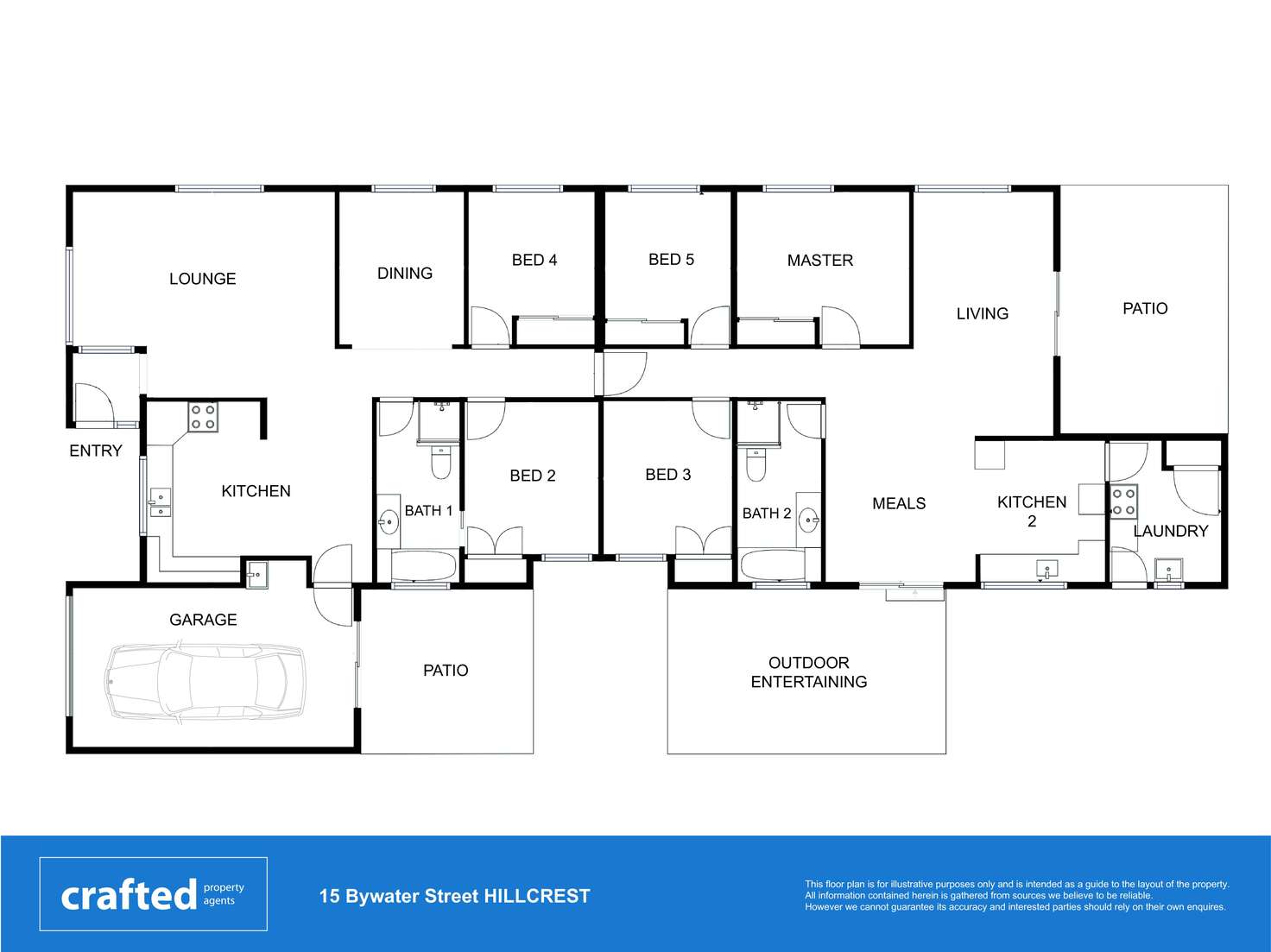 Floorplan of Homely house listing, 15 Bywater Street, Hillcrest QLD 4118